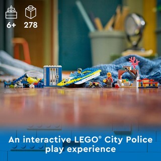 Foto 2 | Set De Juguetes De Construcción Lego City Water Police Detective 60355 - Venta Internacional.