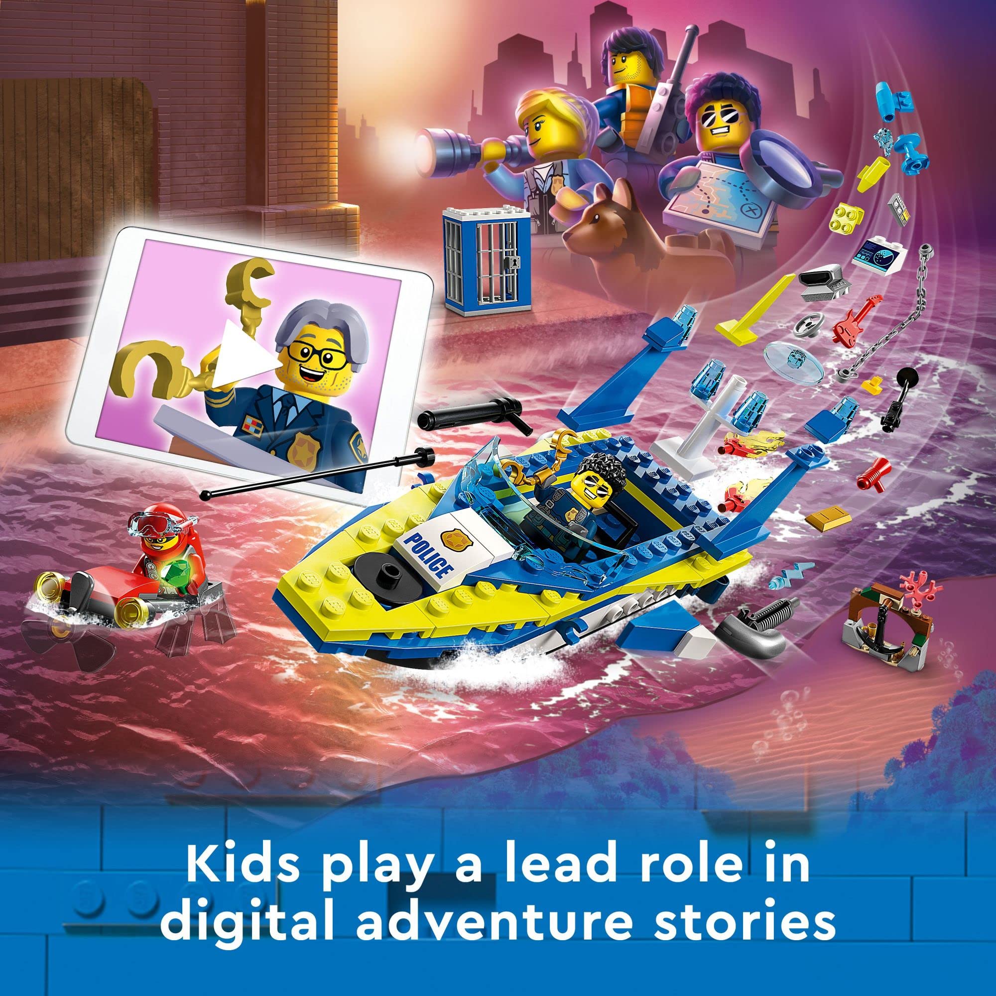 Foto 4 pulgar | Set De Juguetes De Construcción Lego City Water Police Detective 60355 - Venta Internacional.