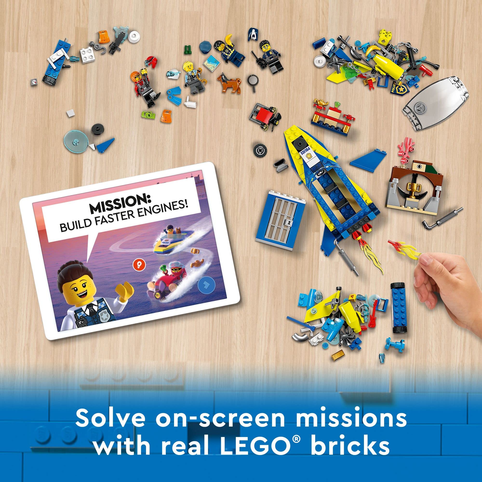 Foto 5 pulgar | Set De Juguetes De Construcción Lego City Water Police Detective 60355 - Venta Internacional.