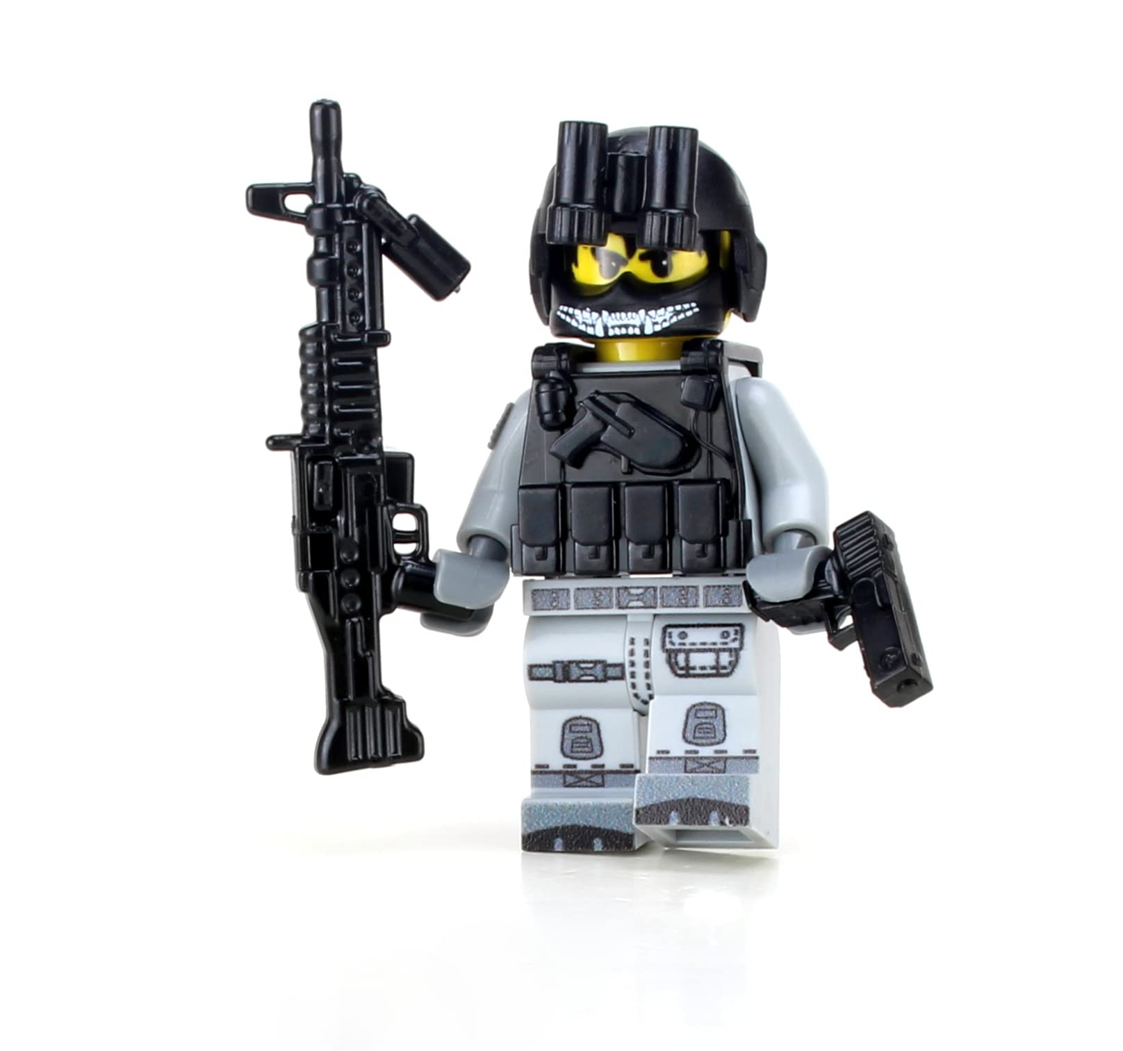 Foto 2 pulgar | Minifigura Battle Brick, Jefe De Tripulación De Helicóptero Militar, 4 Cm De Altura - Venta Internacional.