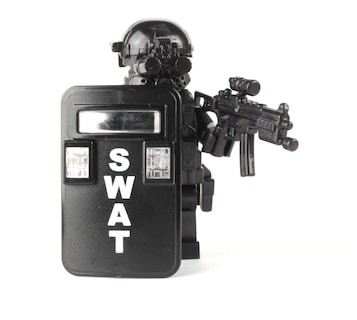 Foto 3 | Minifigura Lego Battle Brick Swat Pointman - Venta Internacional