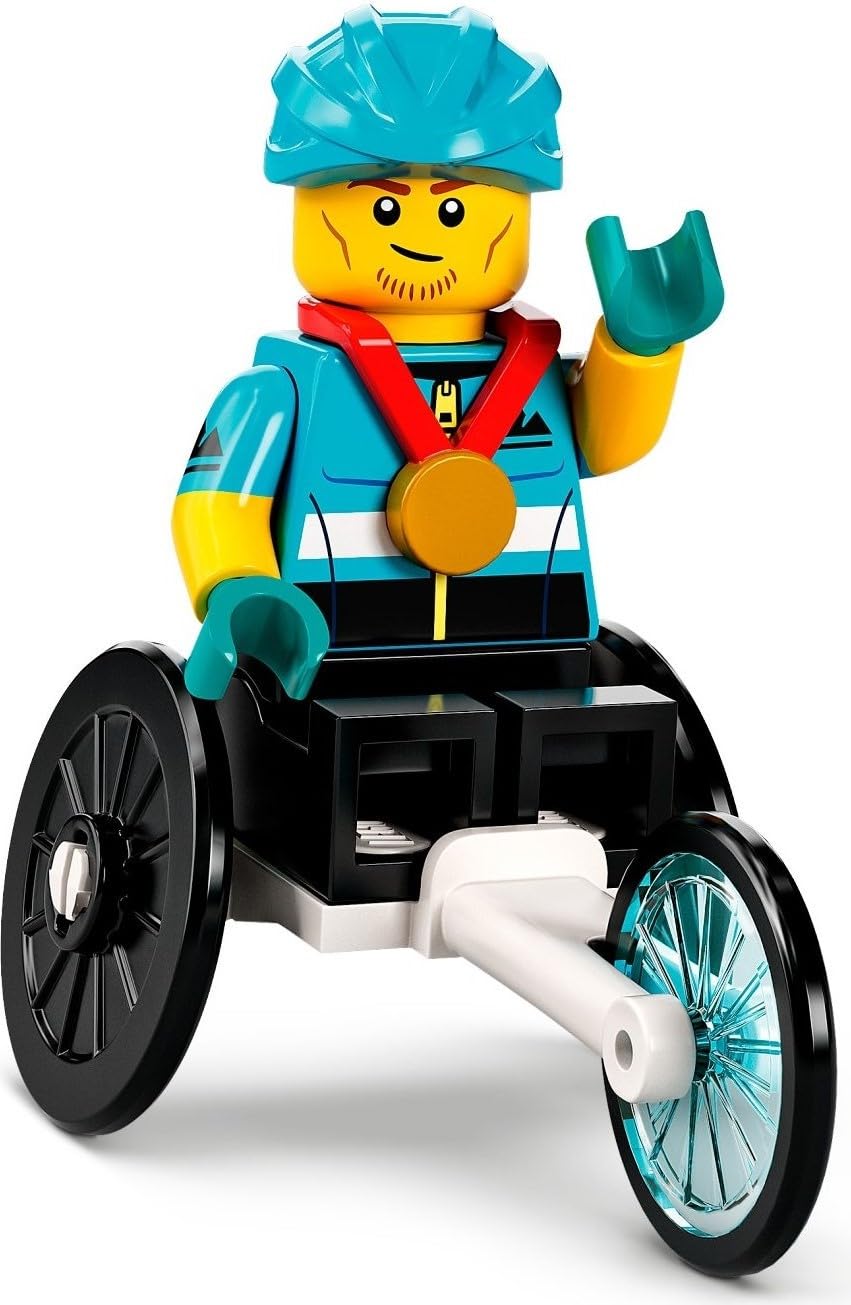 Minifigura Lego Wheelchair Racer Series 22 - Venta Internacional