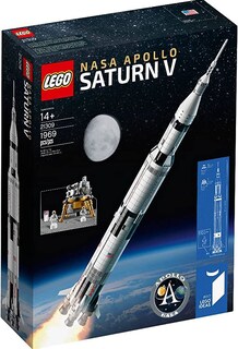 Foto 1 | Modelo de Cohete Lego Nasa Apolo Saturn V con Astronautas - Venta Internacional
