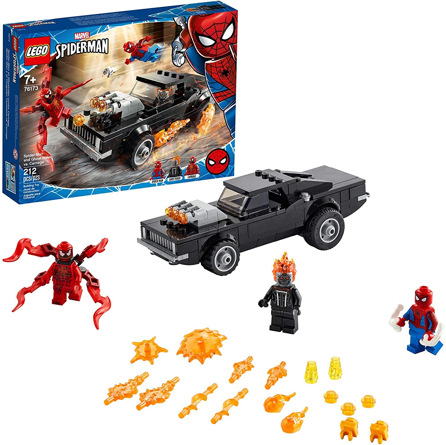 Foto 3 pulgar | Juguete de Construcción Lego Marvel Spider-man Spider-man Y Ghost Rider Vs. Carnage 76173- Venta Internacional
