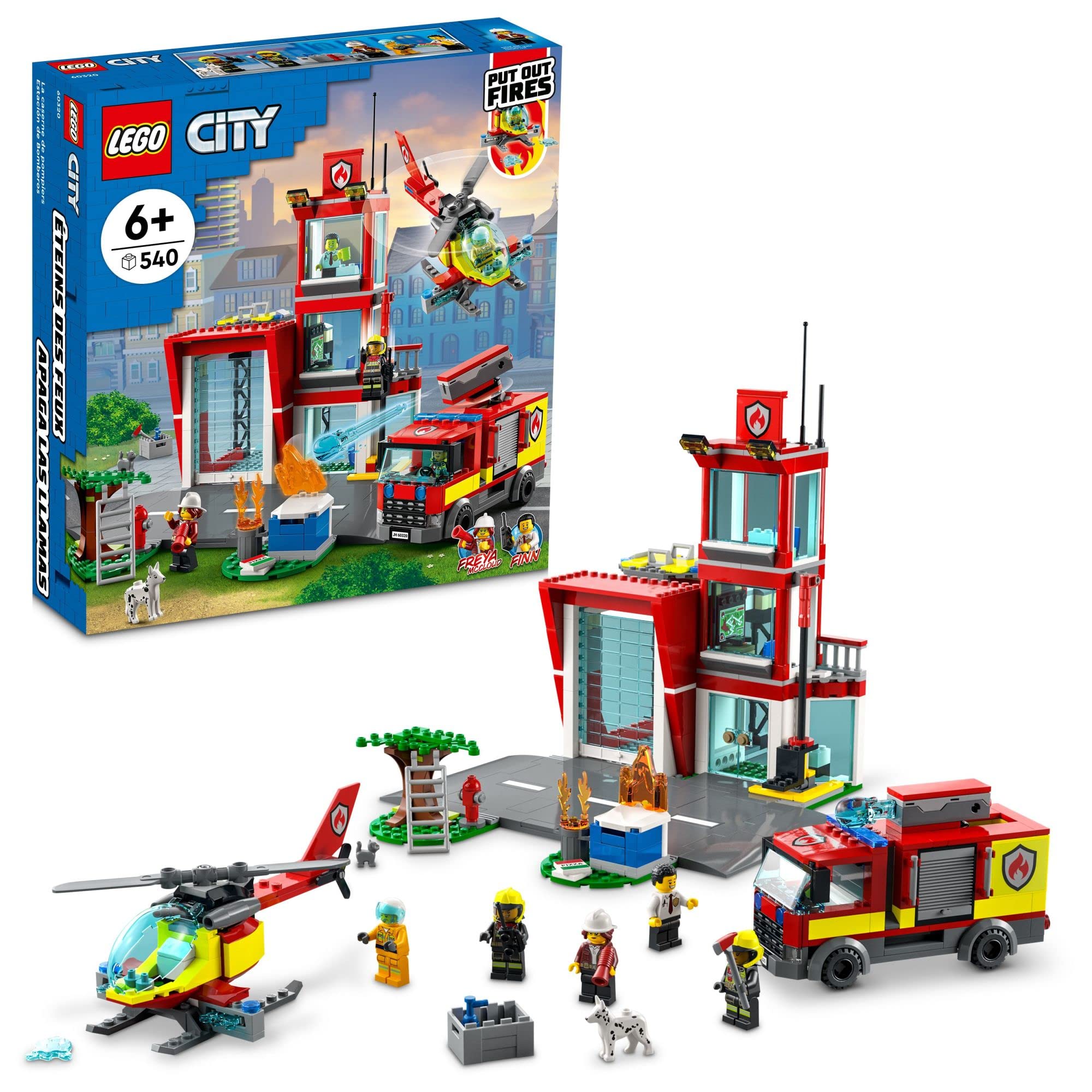 Juguete De Construcción Lego City Fire Station 60320 Con Garaje Y Vehículos - Venta Internacional.