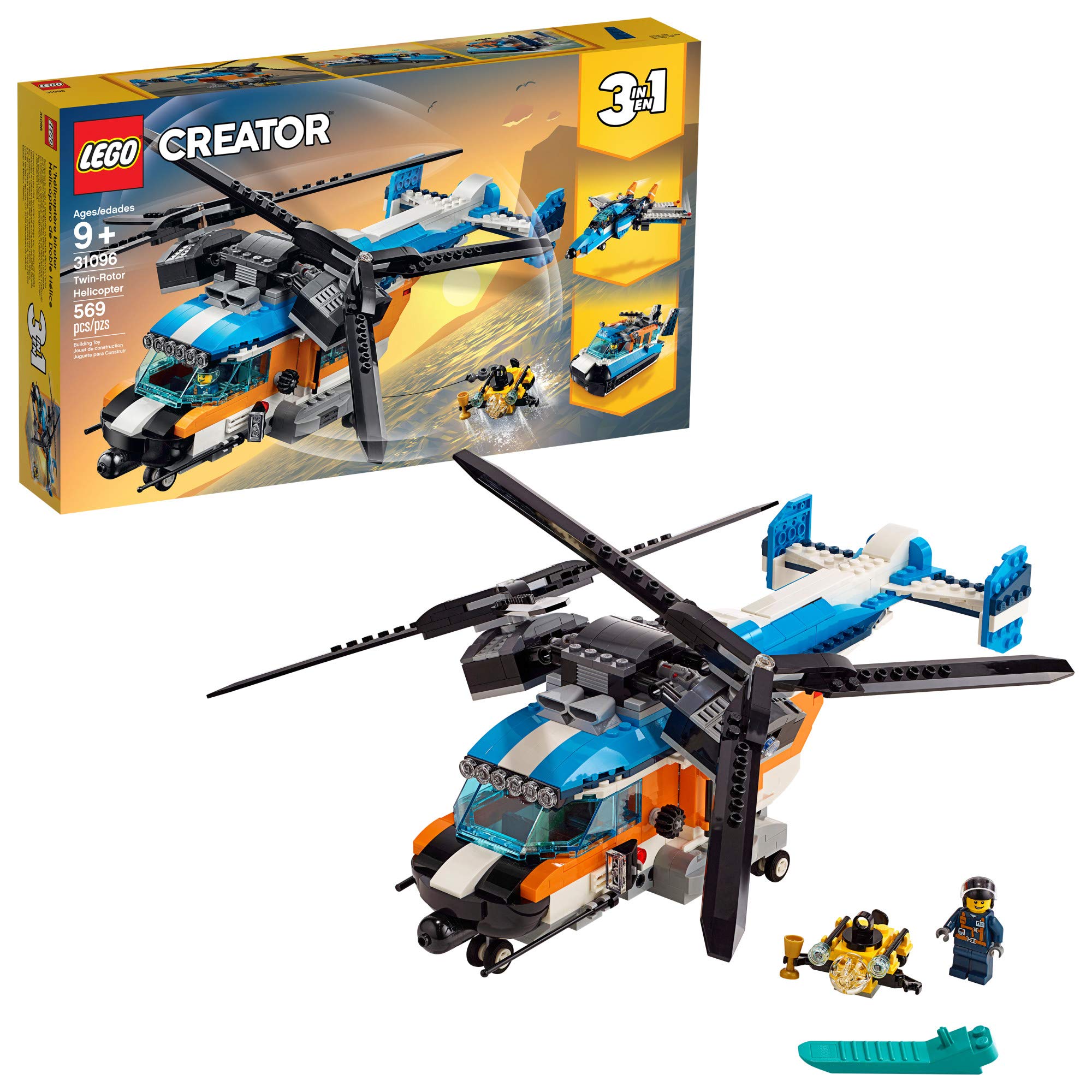 Foto 2 pulgar | Kit de Construcción Lego Creator Helicóptero 3 En 1 De Doble Rotor 31096 - Venta Internacional