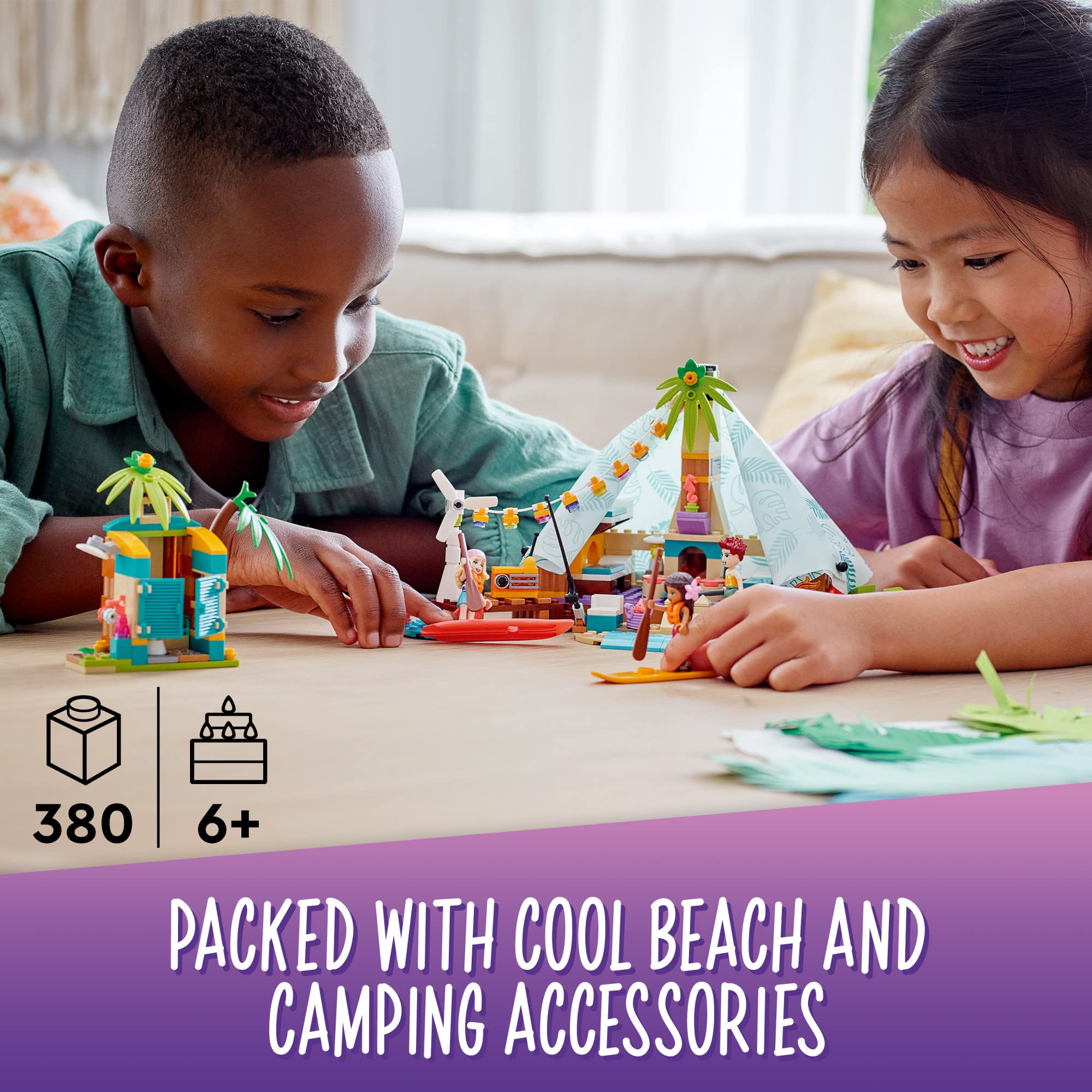 Foto 2 | Kit de Construcción Lego Friends Beach Glamping 41700 - Venta Internacional