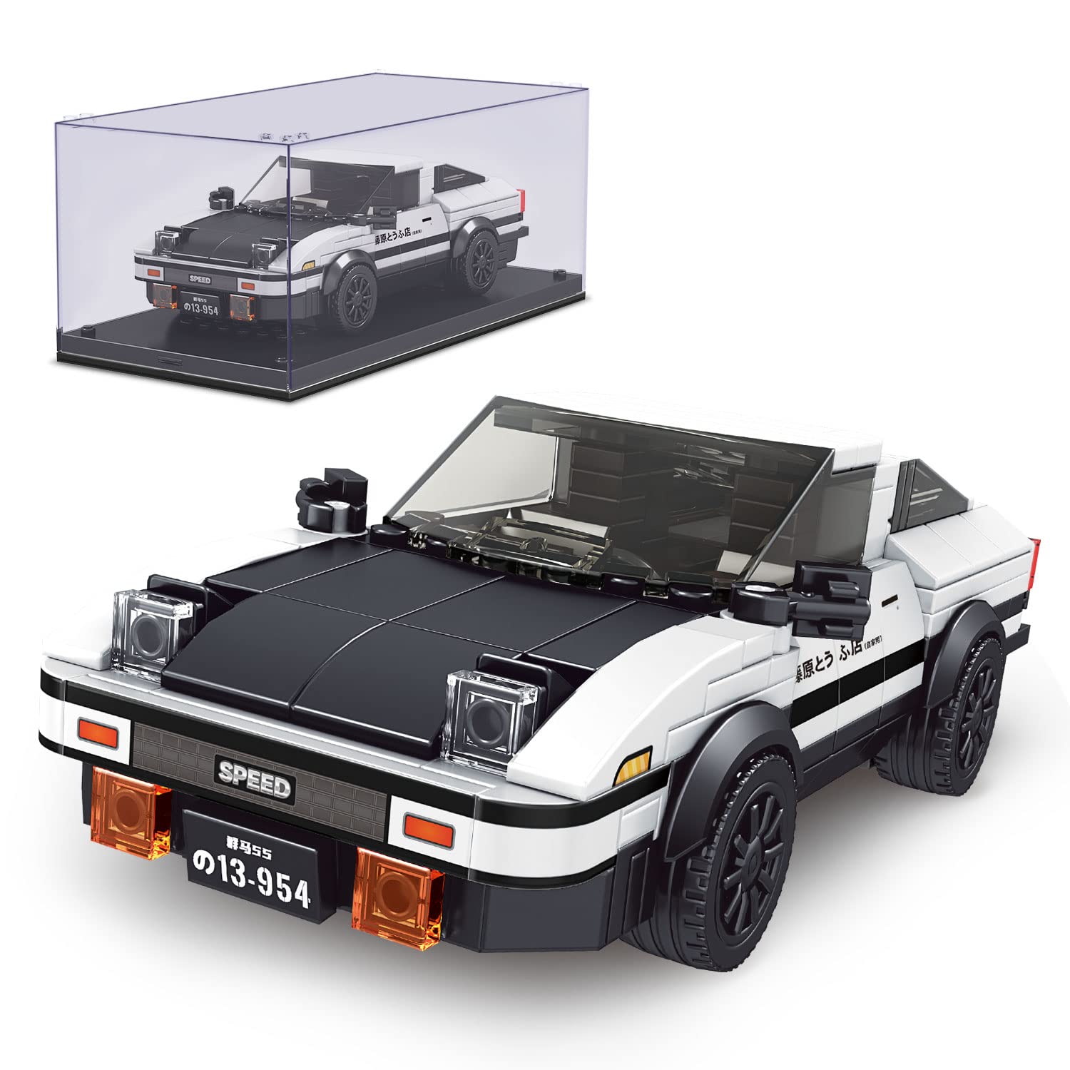Coche Building Toy Mould King Ae86 Initial D Con Vitrina - Venta Internacional.