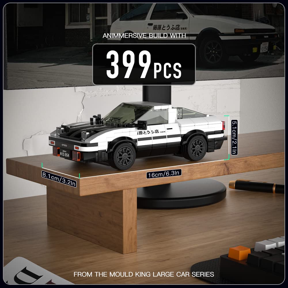 Foto 5 pulgar | Coche Building Toy Mould King Ae86 Initial D Con Vitrina - Venta Internacional.