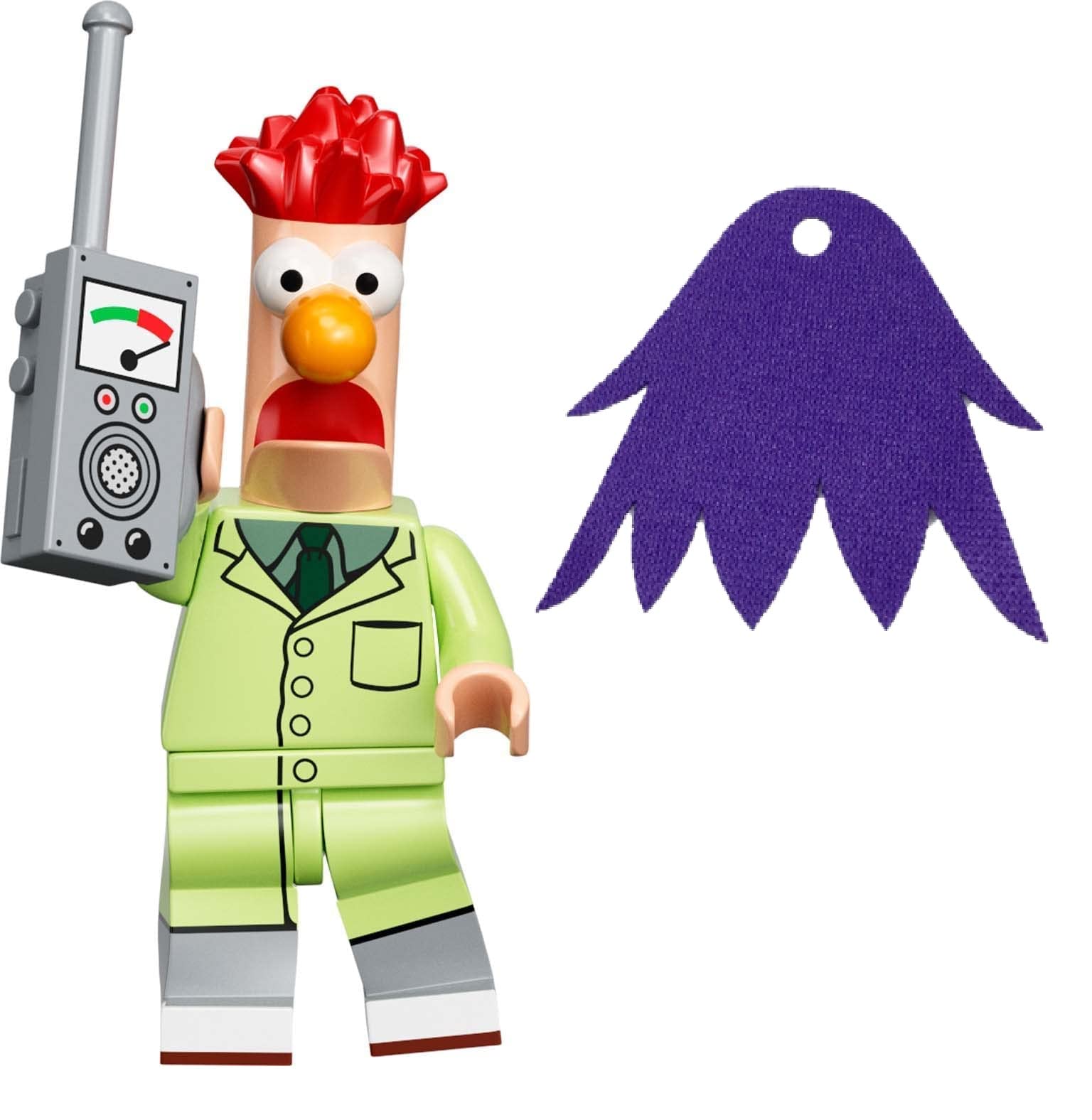 Vaso Para Minifiguras Lego Muppets Series Con Capa Morada De 5 Cm - Venta Internacional.