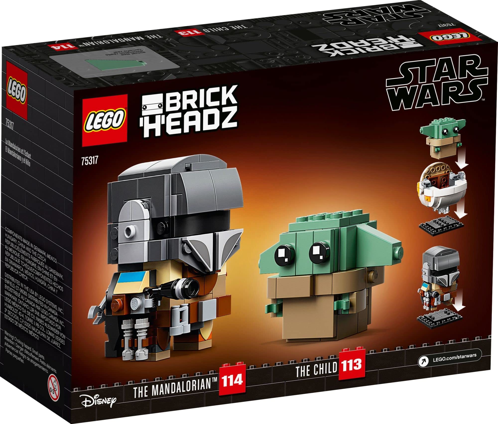 Foto 7 pulgar | Juguete De Construcción Lego Brickheadz Star Wars Mandalorian 75317 - Venta Internacional.