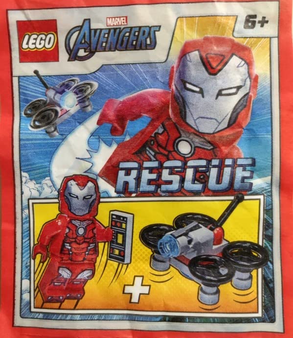 Foto 4 pulgar | Minifigura Lego Marvel Super Heroes Avengers Iron Rescue - Venta Internacional.