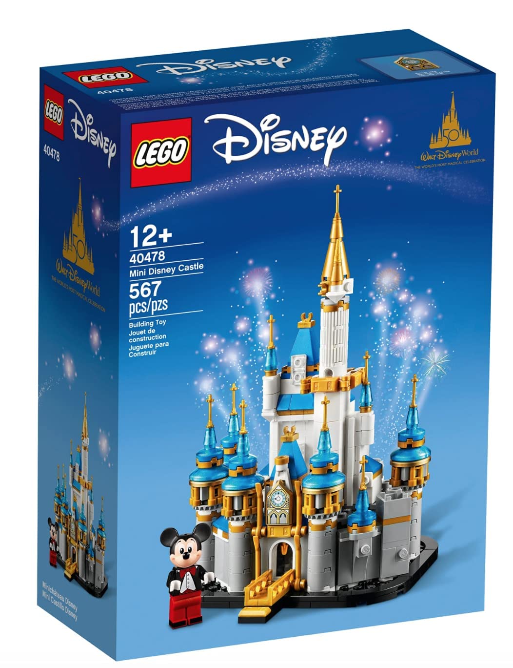 Foto 2 pulgar | Juguete Lego Disney Mini Castle 40478 50 Años con Mickey Mouse - Venta Internacional