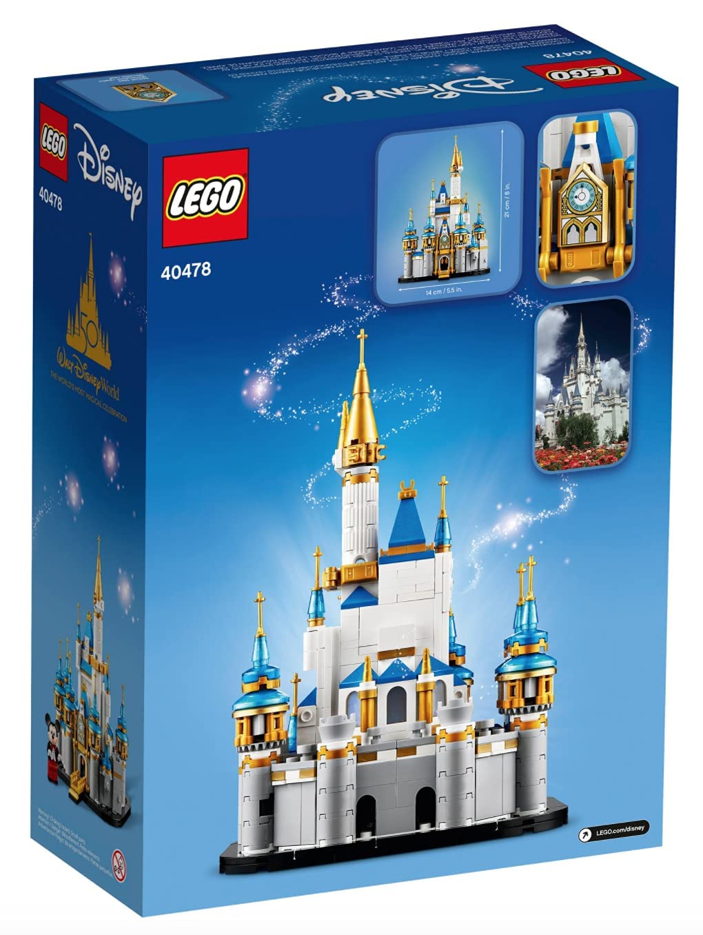 Foto 3 | Juguete Lego Disney Mini Castle 40478 50 Años con Mickey Mouse - Venta Internacional