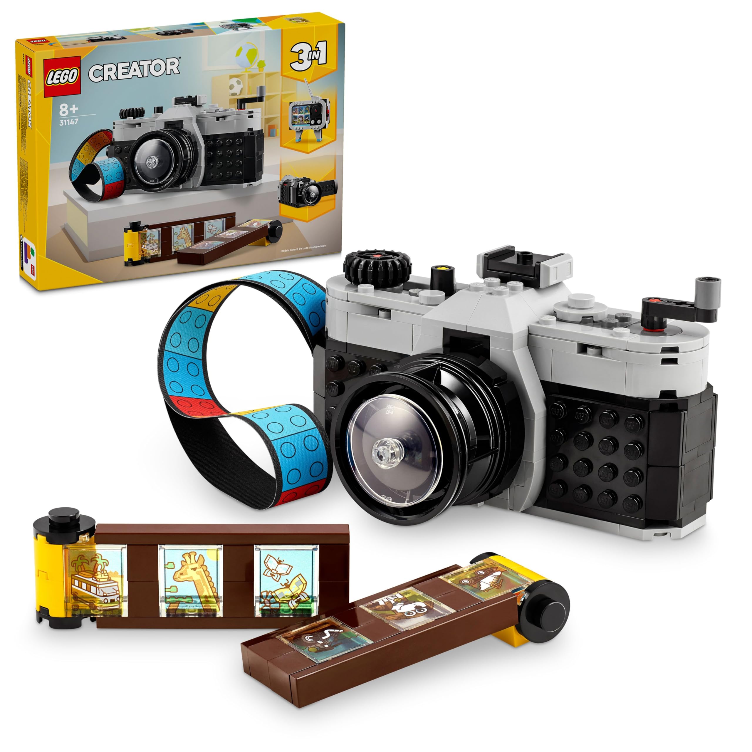 Cámara Retro Toy Lego Creator 3 En 1, Cámara De Vídeo Y Tv - Venta Internacional.