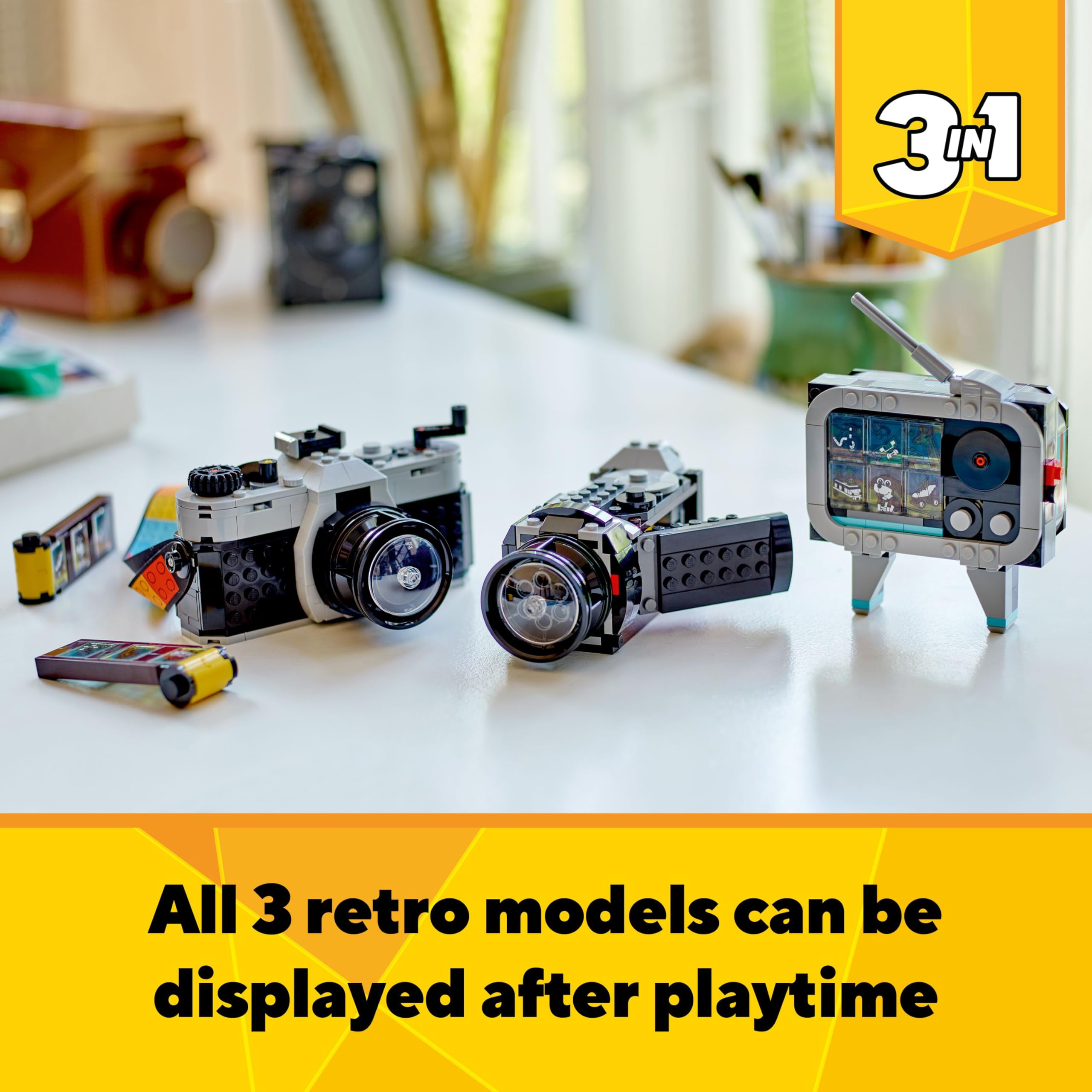 Foto 4 pulgar | Cámara Retro Toy Lego Creator 3 En 1, Cámara De Vídeo Y Tv - Venta Internacional.