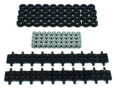 Foto 1 | Lote Lego de Neumáticos y Ejes Cuadrados 100 Piezas - Venta Internacional