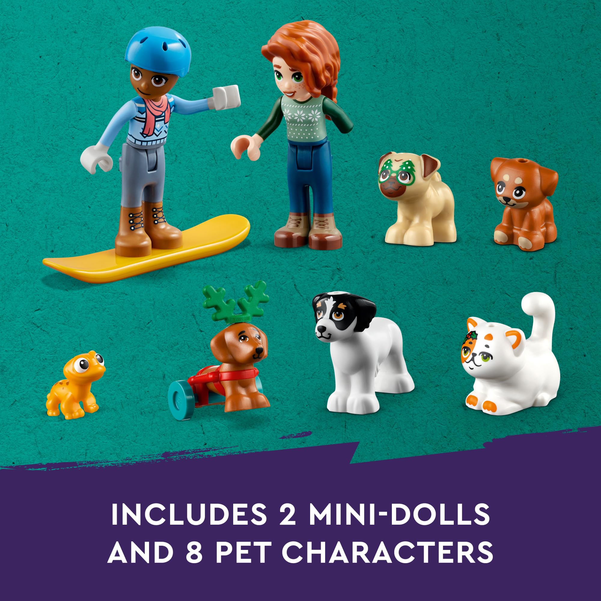 Foto 4 | Calendario de Adviento Lego Friends para Navidad 2023 con 2 Minimuñecas - Venta Internacional