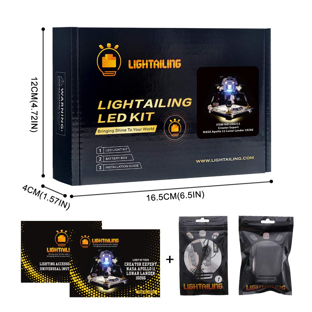 Foto 7 pulgar | Set de Luces Lightailing para Creator Nasa Apollo 11 Lunar Lander - Venta Internacional