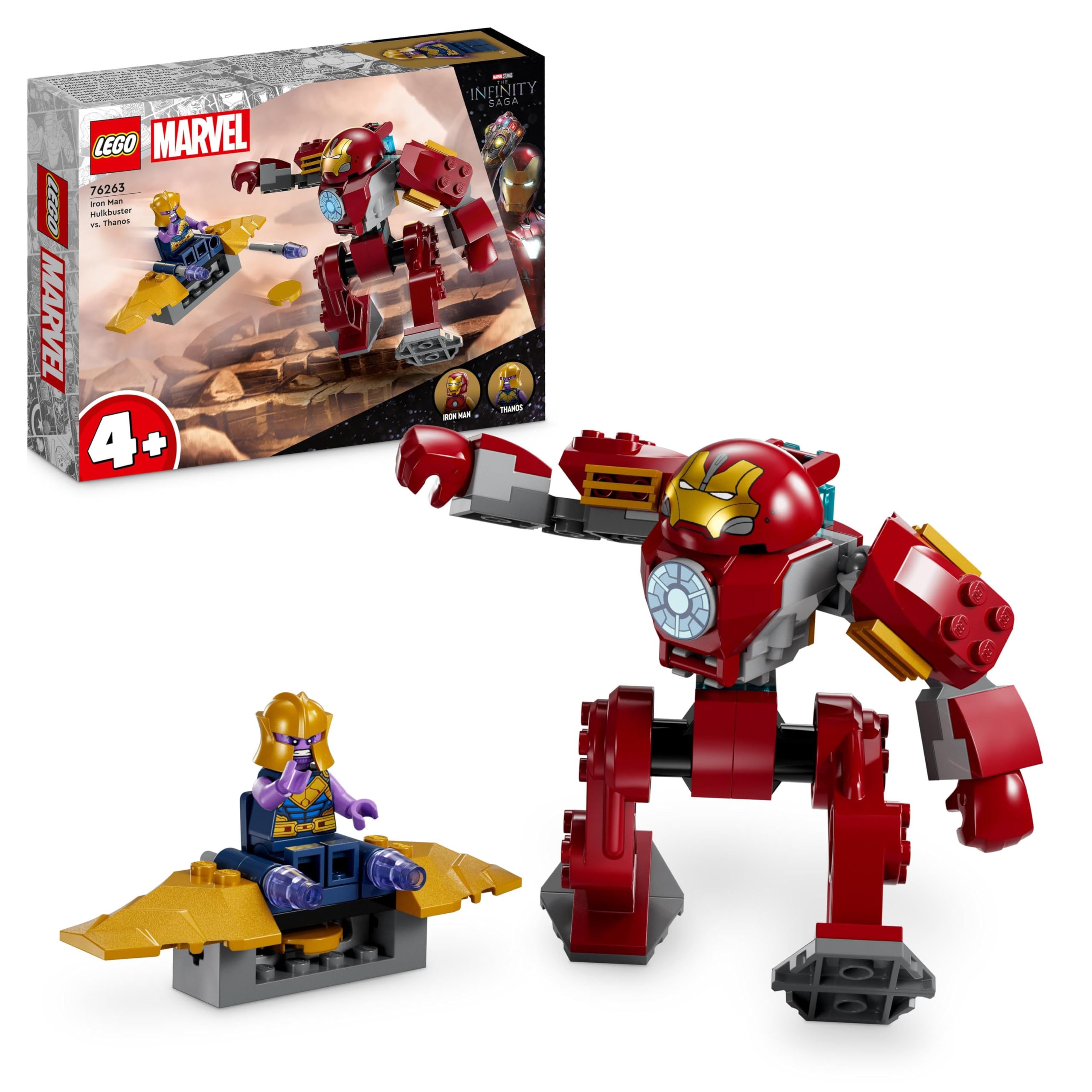 Juguete Lego Marvel Iron Man Hulkbuster Contra Thanos 76263 4+ - Venta Internacional.