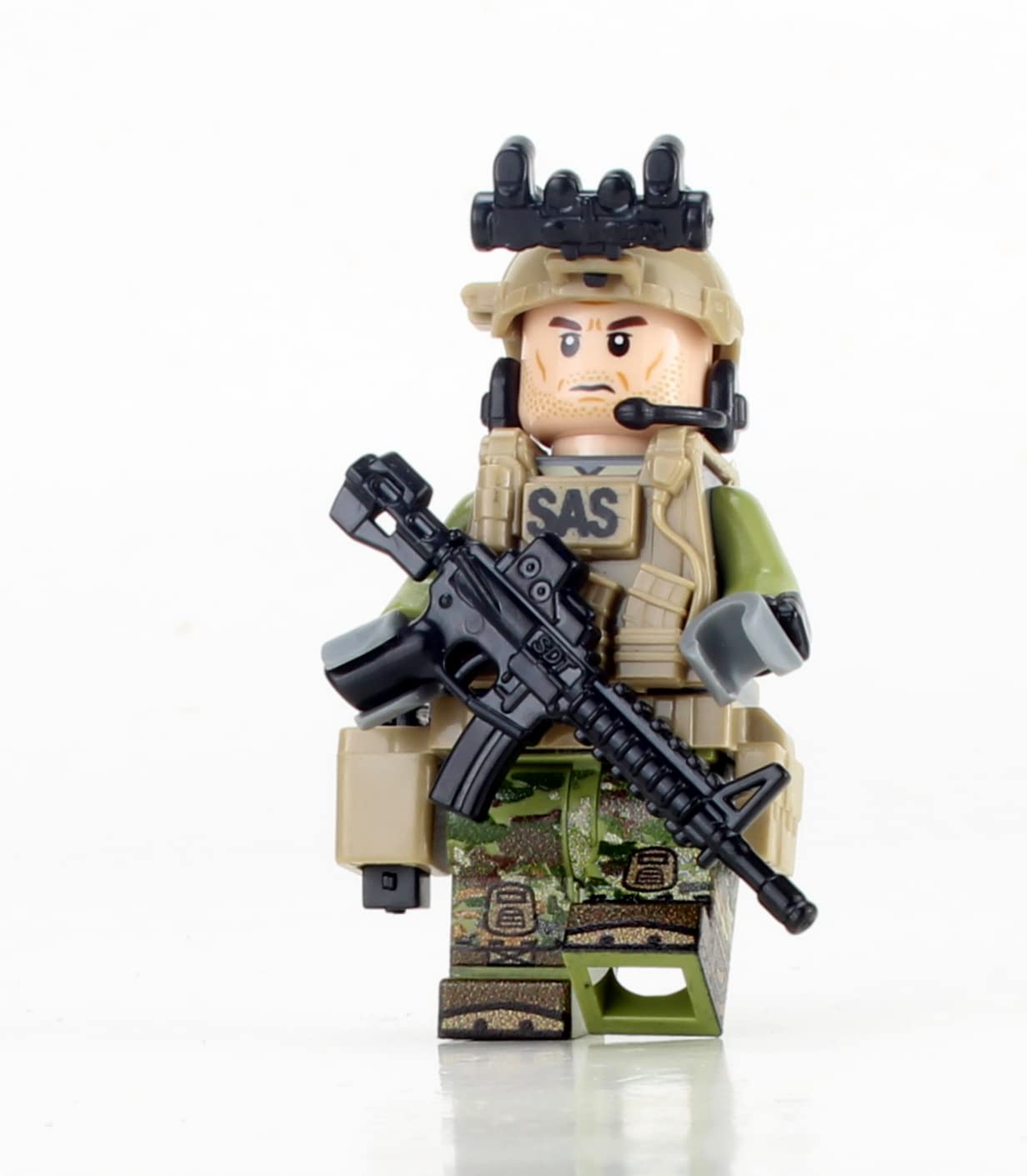 Minifigura Lego Battle Brick Modern British Sas Commando - Venta Internacional