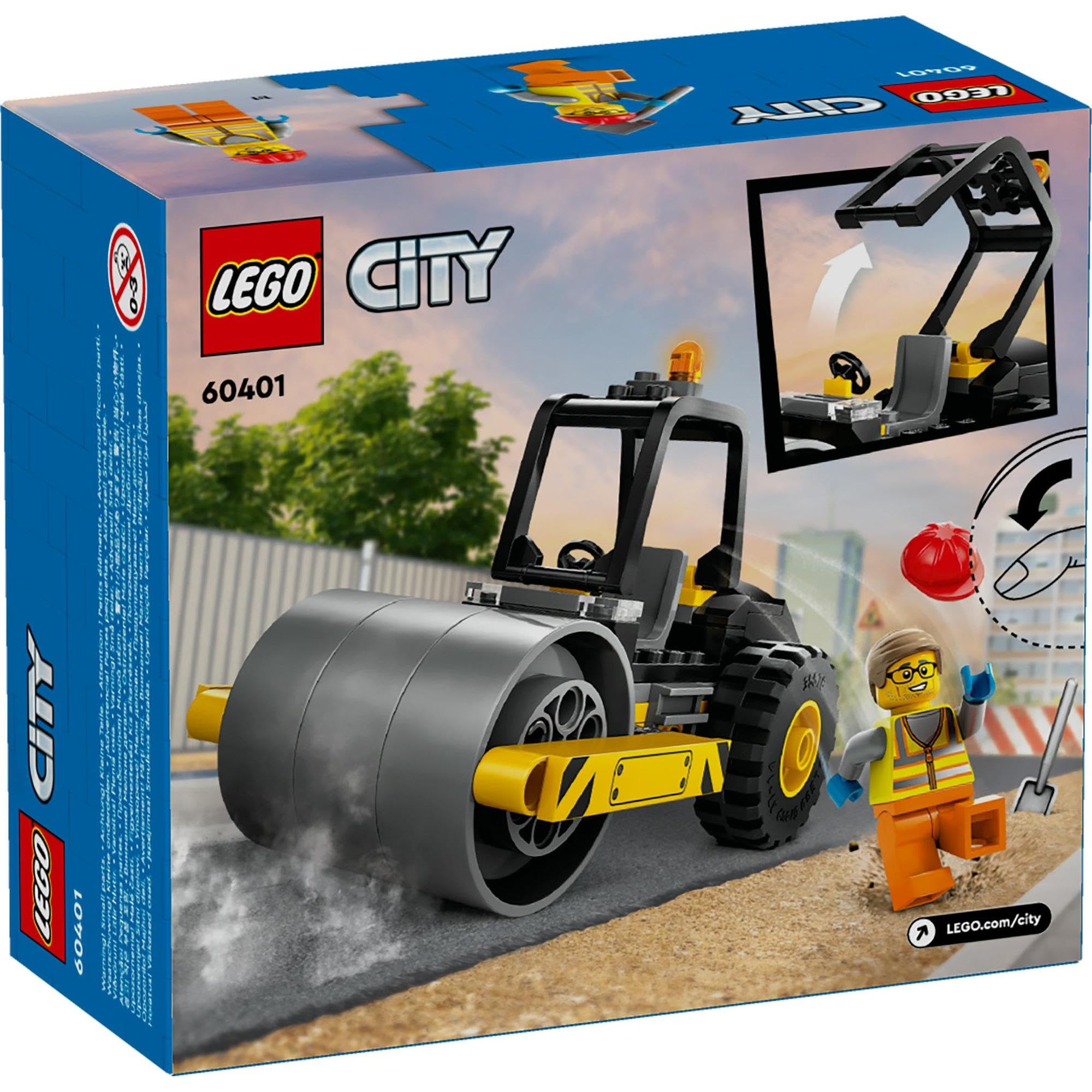 Foto 7 pulgar | Juguete De Construcción Lego City Road Roller 60401 Con Figura - Venta Internacional.