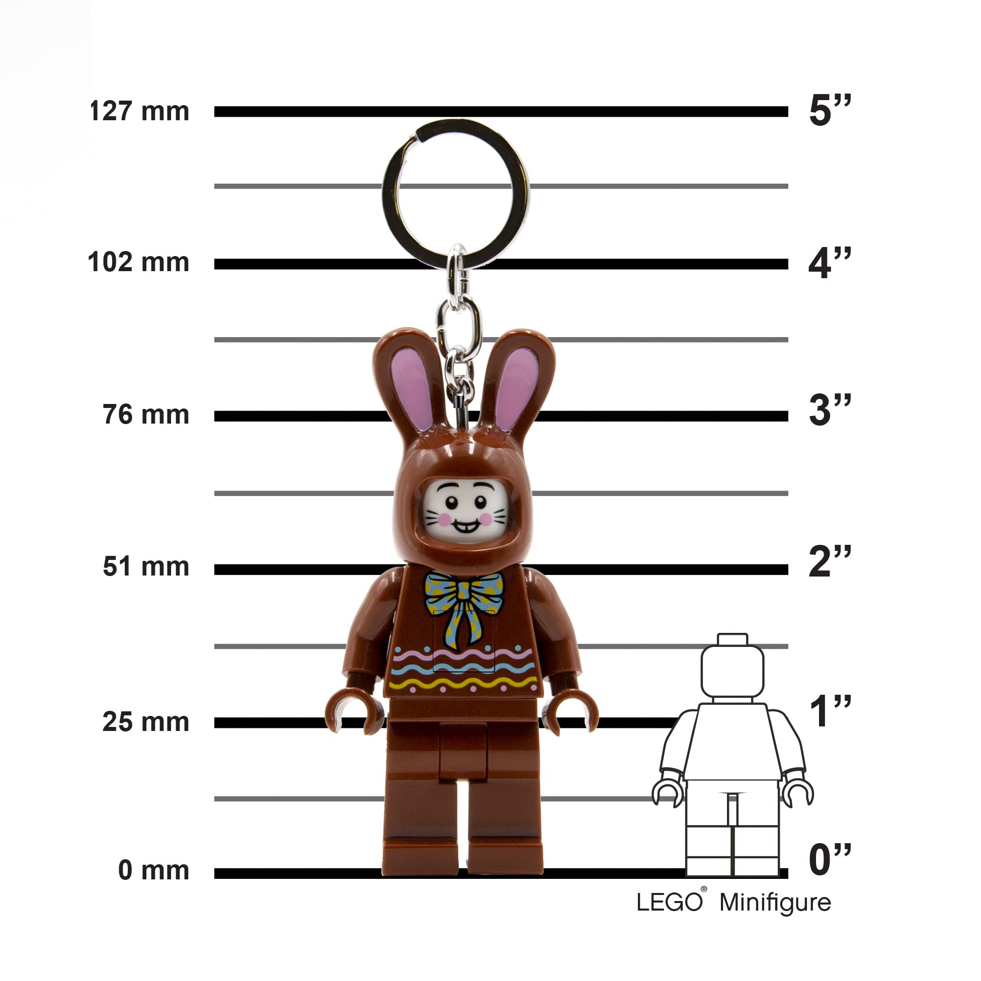 Foto 3 pulgar | Llavero Lego Classic Chocolate Bunny De 7,6 Cm Con Led - Venta Internacional.