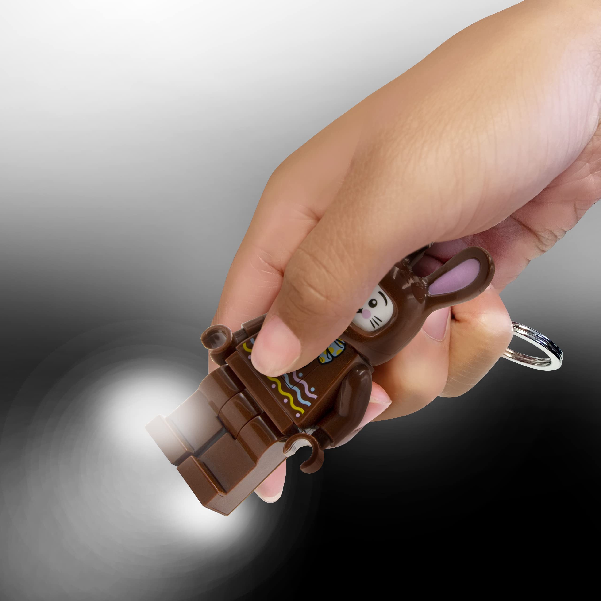 Foto 4 pulgar | Llavero Lego Classic Chocolate Bunny De 7,6 Cm Con Led - Venta Internacional.