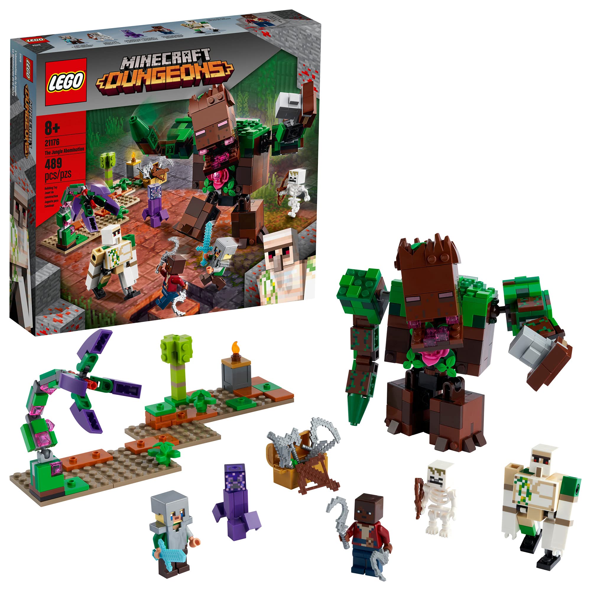 Foto 2 pulgar | Kit de Construcción Lego Minecraft The Jungle Abomination 21176 - Venta Internacional