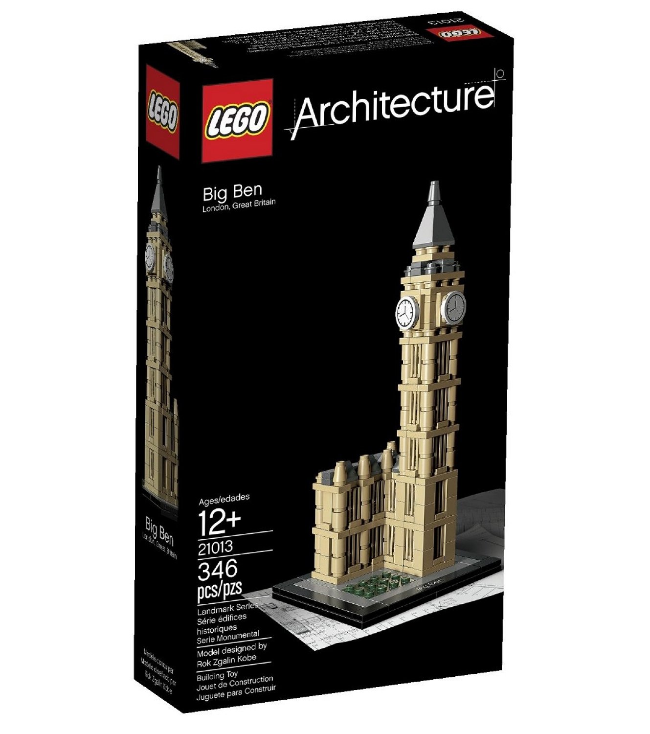 Foto 2 pulgar | Juego de Bloques Big Ben Lego Architecture 19.4 cm de Altura - Venta Internacional