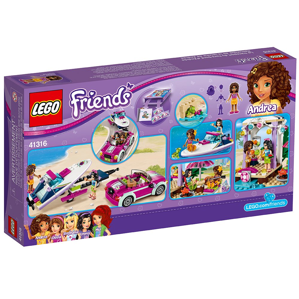 Foto 7 pulgar | Lego Friends Andrea's Speedboat Transporter 41316 - Venta Internacional