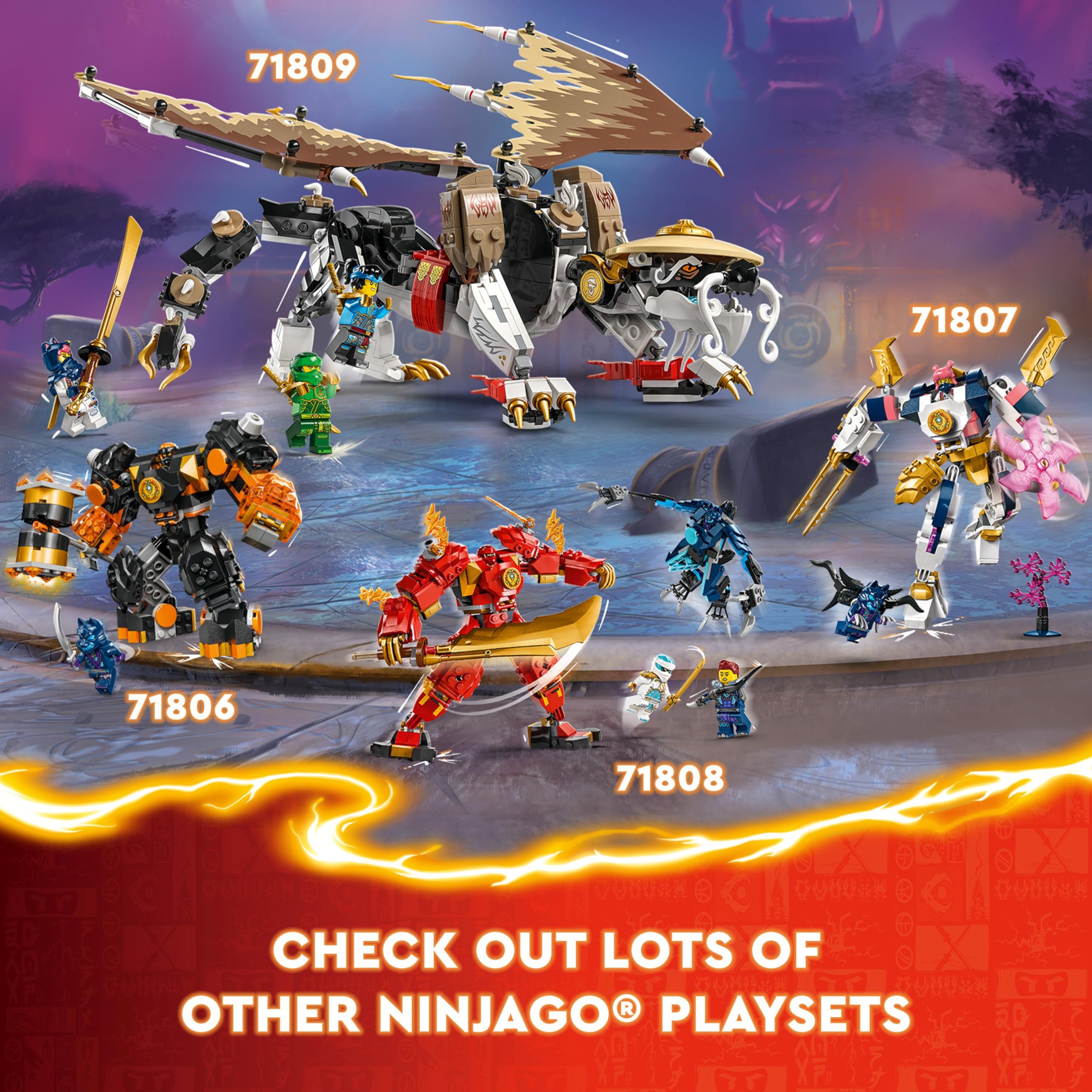 Foto 6 pulgar | Juguete De Construcción Lego Ninjago Egalt The Dragon Master 71809 - Venta Internacional.
