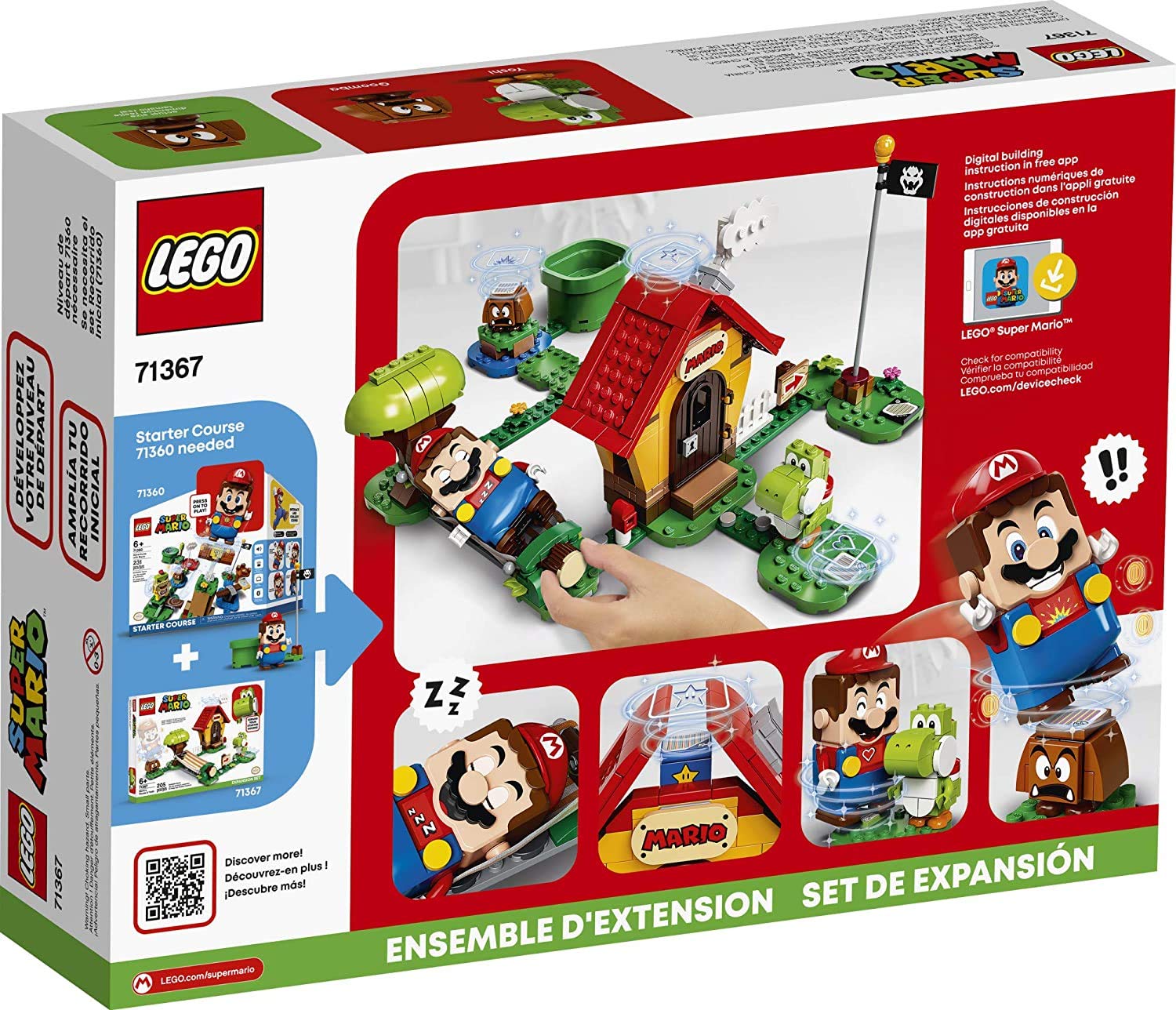 Foto 6 pulgar | Kit de Construcción Lego Super Mario Mario's House & Yoshi 71367 - Venta Internacional