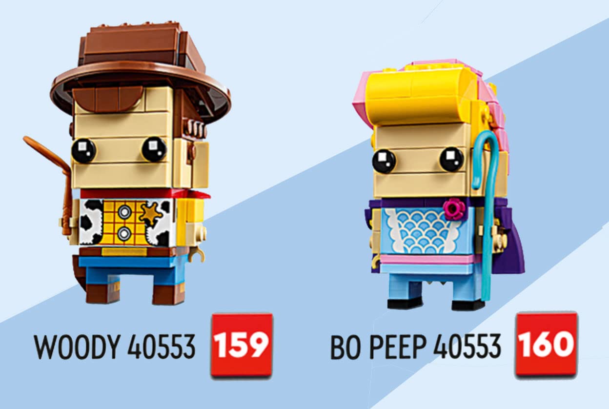 Foto 6 | Juguete De Construcción Lego Brickheadz Woody Y Bo Peep Toy Story - Venta Internacional.