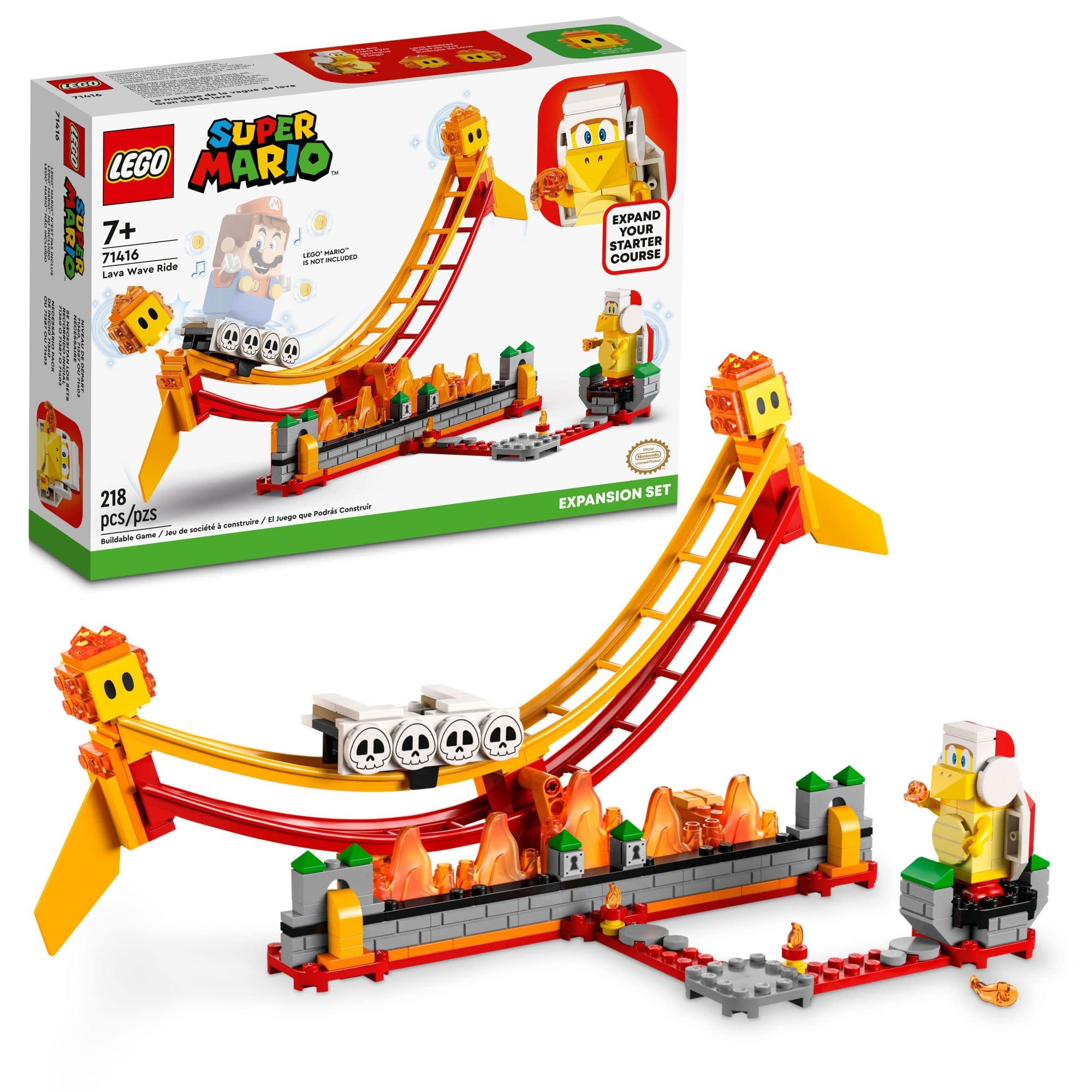 Set de Expansión Lego Super Mario Lava Wave Ride 71416 con Figuras - Venta Internacional