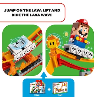 Foto 3 | Set de Expansión Lego Super Mario Lava Wave Ride 71416 con Figuras - Venta Internacional