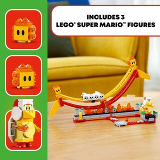 Foto 6 | Set de Expansión Lego Super Mario Lava Wave Ride 71416 con Figuras - Venta Internacional