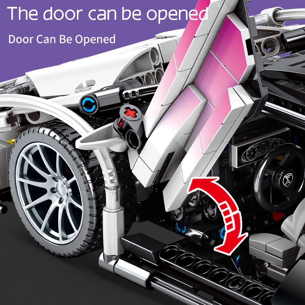 Foto 6 pulgar | Juego de Bloques Mesiondy 1:14 Moc Building Sports Car - Venta Internacional