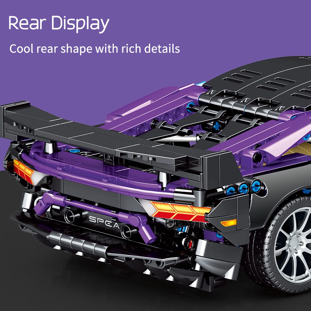 Foto 8 pulgar | Juego de Bloques Mesiondy 1:14 Moc Building Sports Car - Venta Internacional