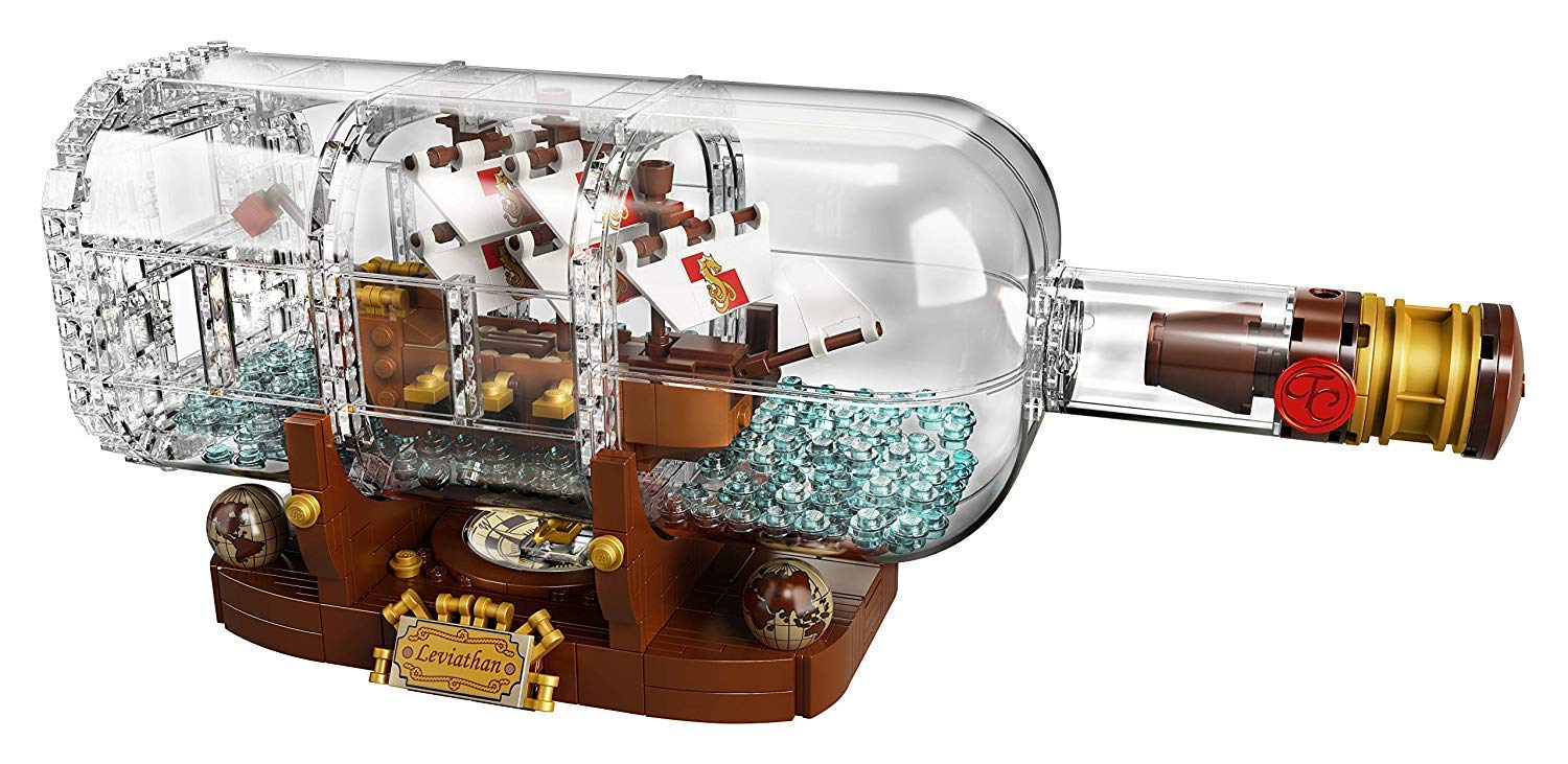 Foto 3 | Set De Construcción Lego Ideas Ship In Bottle Con Soporte 21313 - Venta Internacional.