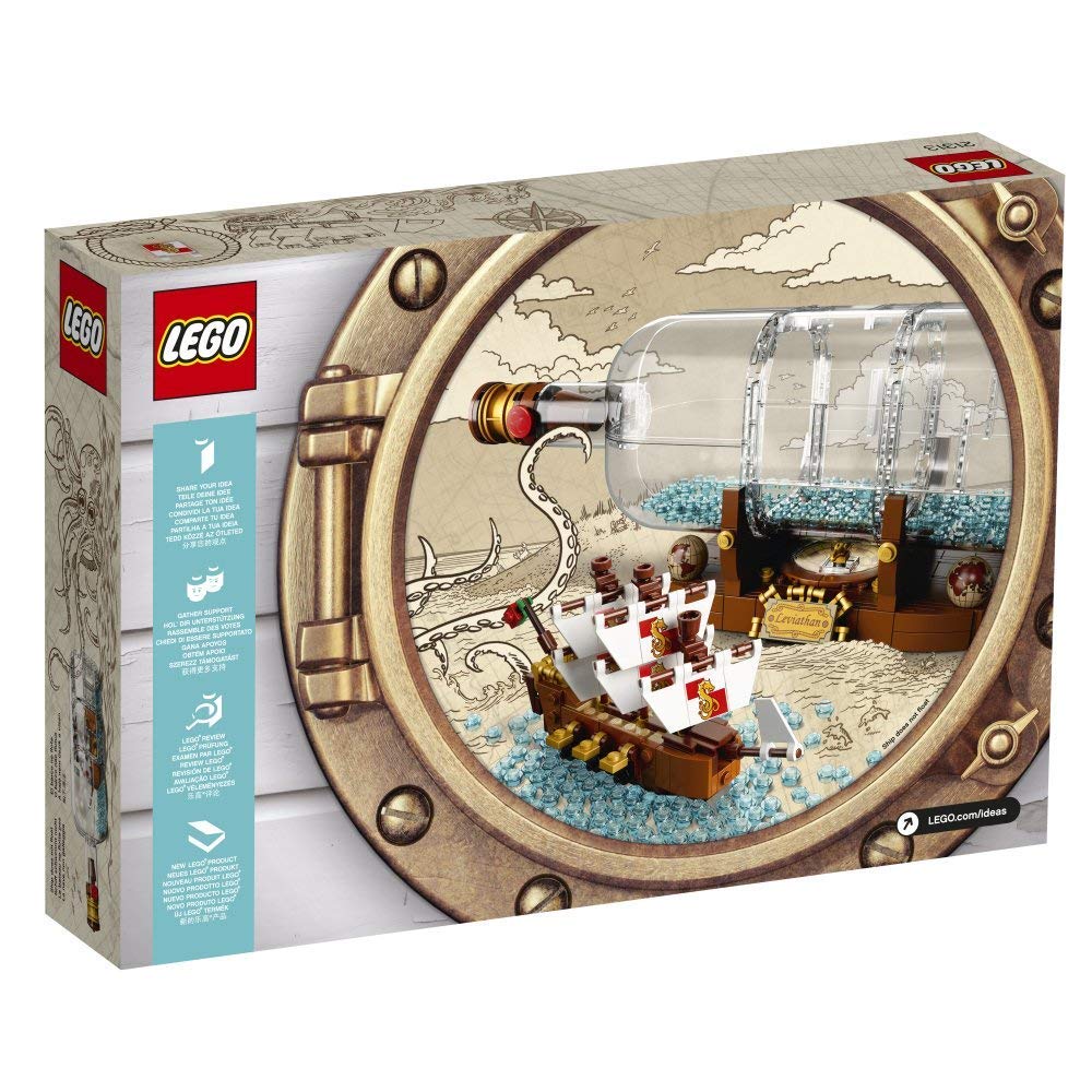 Foto 6 pulgar | Set De Construcción Lego Ideas Ship In Bottle Con Soporte 21313 - Venta Internacional.