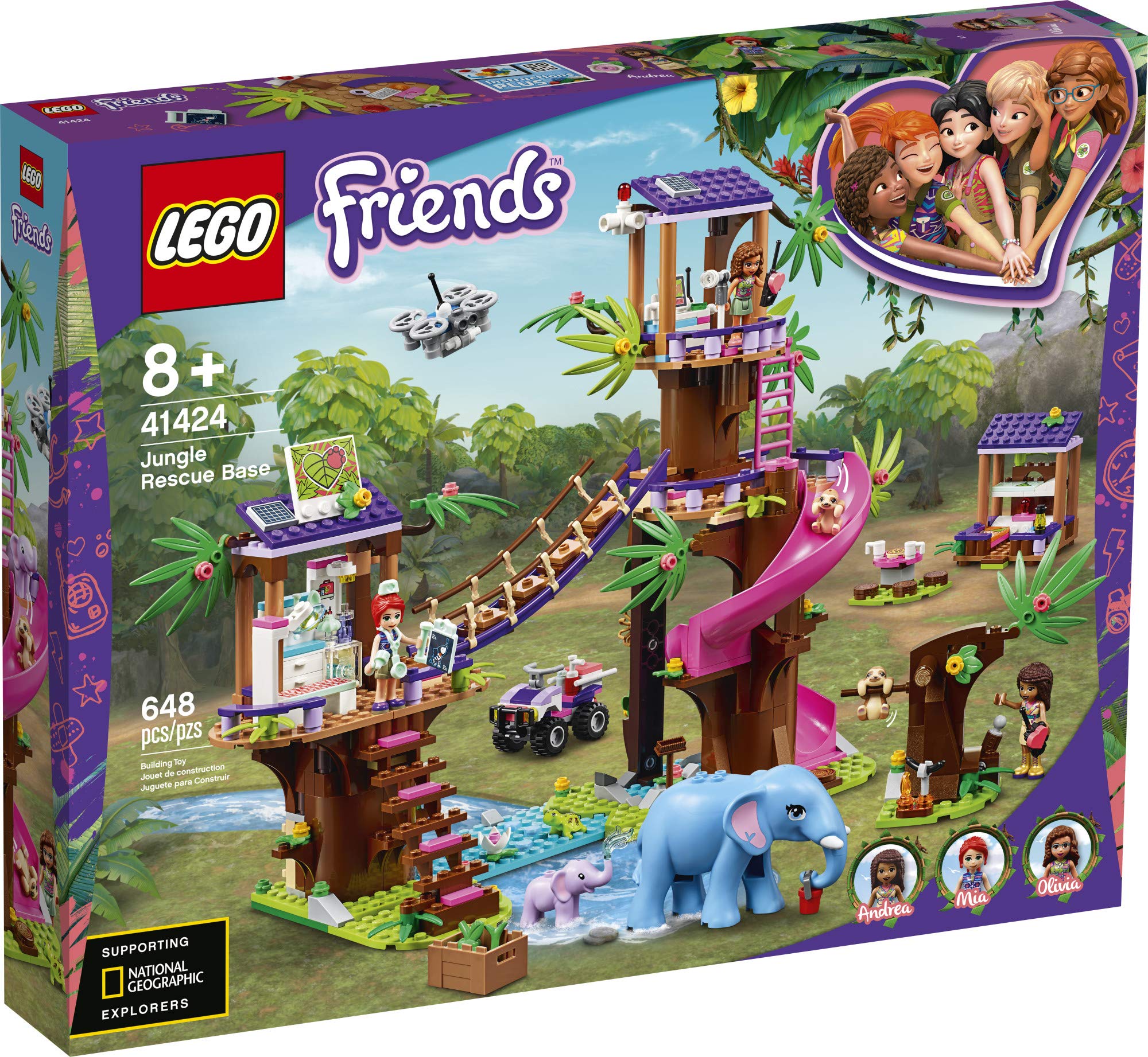 Foto 5 pulgar | Juguete De Construcción Lego Friends Jungle Rescue Base 41424 Kids - Venta Internacional.