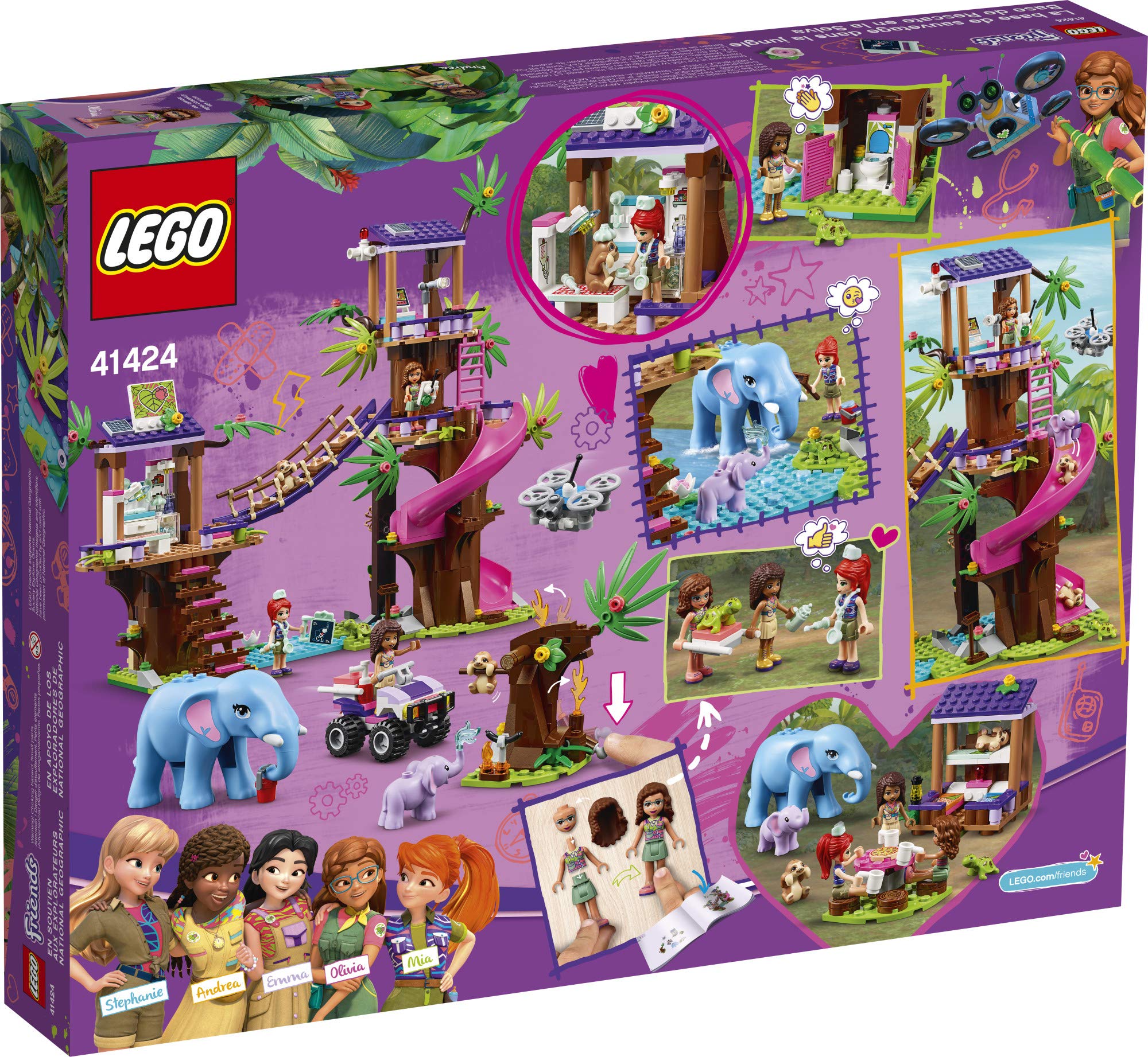 Foto 6 pulgar | Juguete De Construcción Lego Friends Jungle Rescue Base 41424 Kids - Venta Internacional.