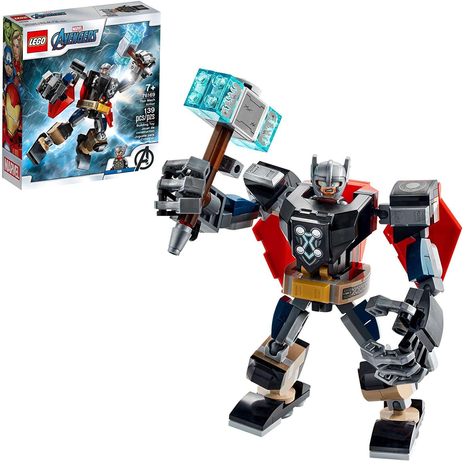 Foto 4 pulgar | Juguete de Construcción Lego Marvel Avengers Classic Thor Mech 76169 - Venta Internacional