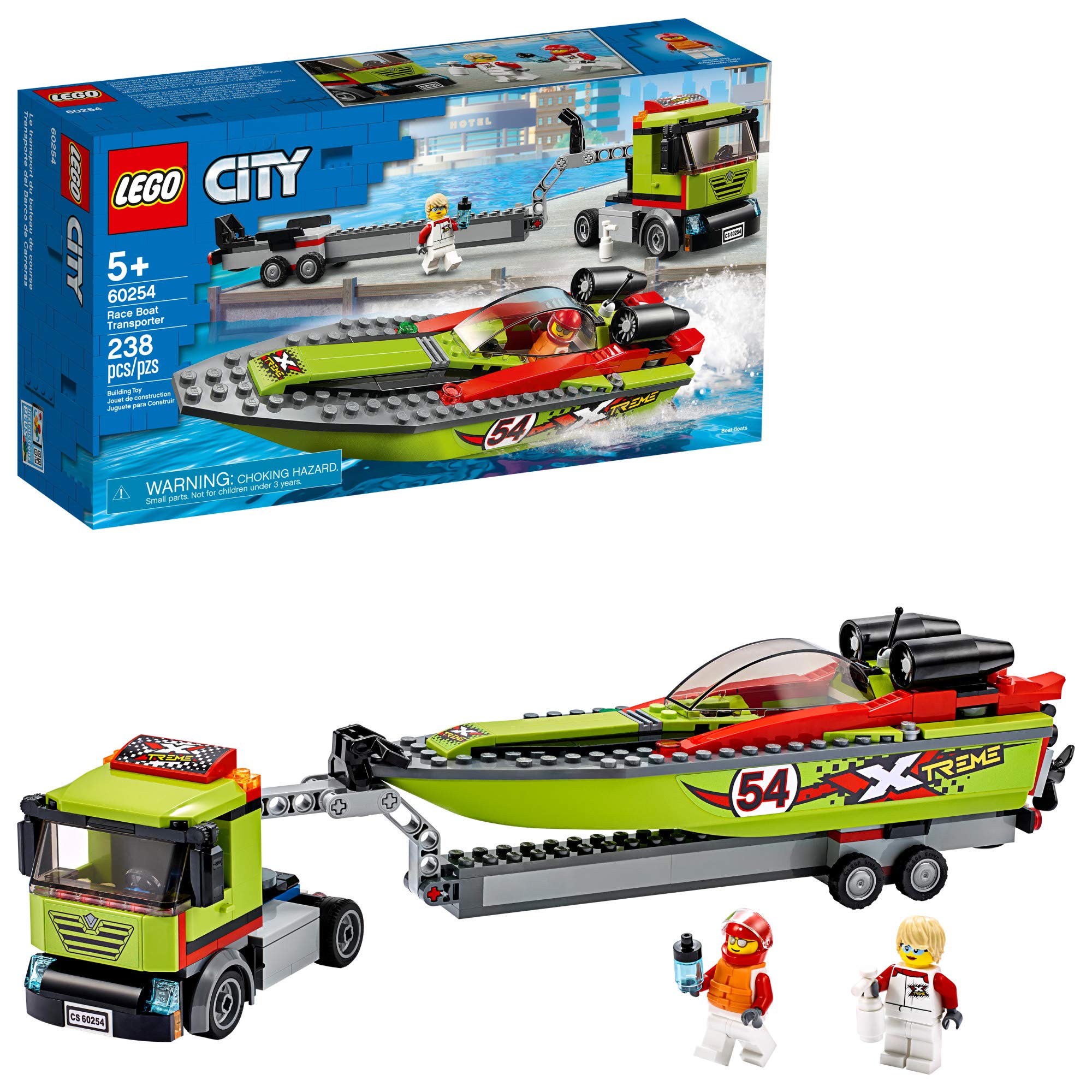 Foto 2 pulgar | Set De Construcción Lego City Race Boat Transporter 60254 Kids - Venta Internacional.