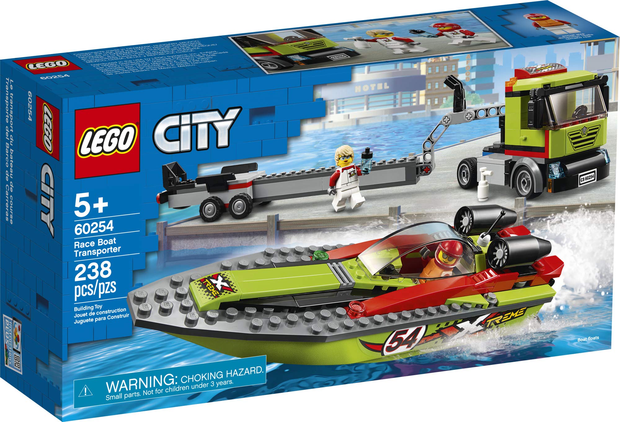 Foto 5 pulgar | Set De Construcción Lego City Race Boat Transporter 60254 Kids - Venta Internacional.