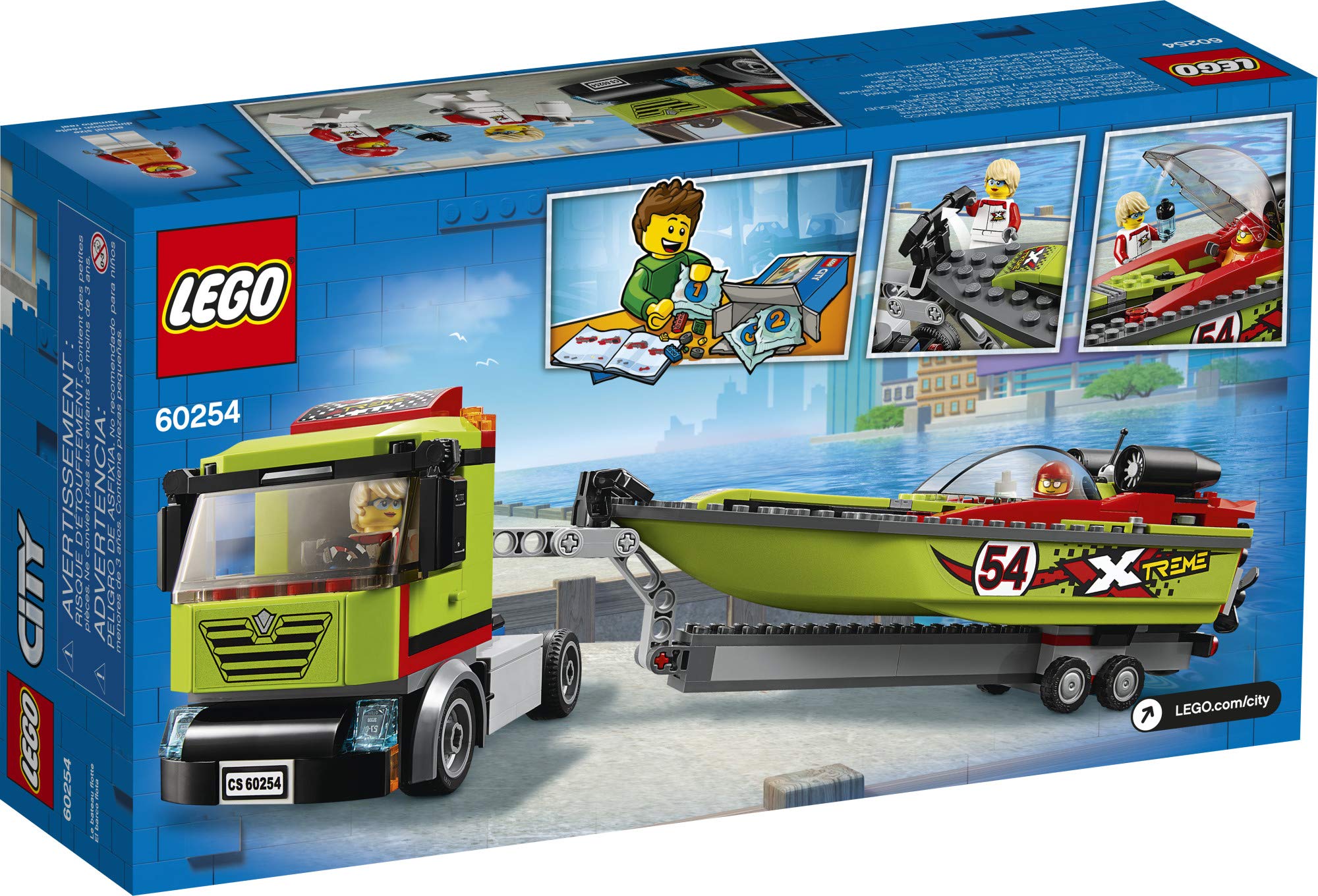 Foto 6 pulgar | Set De Construcción Lego City Race Boat Transporter 60254 Kids - Venta Internacional.