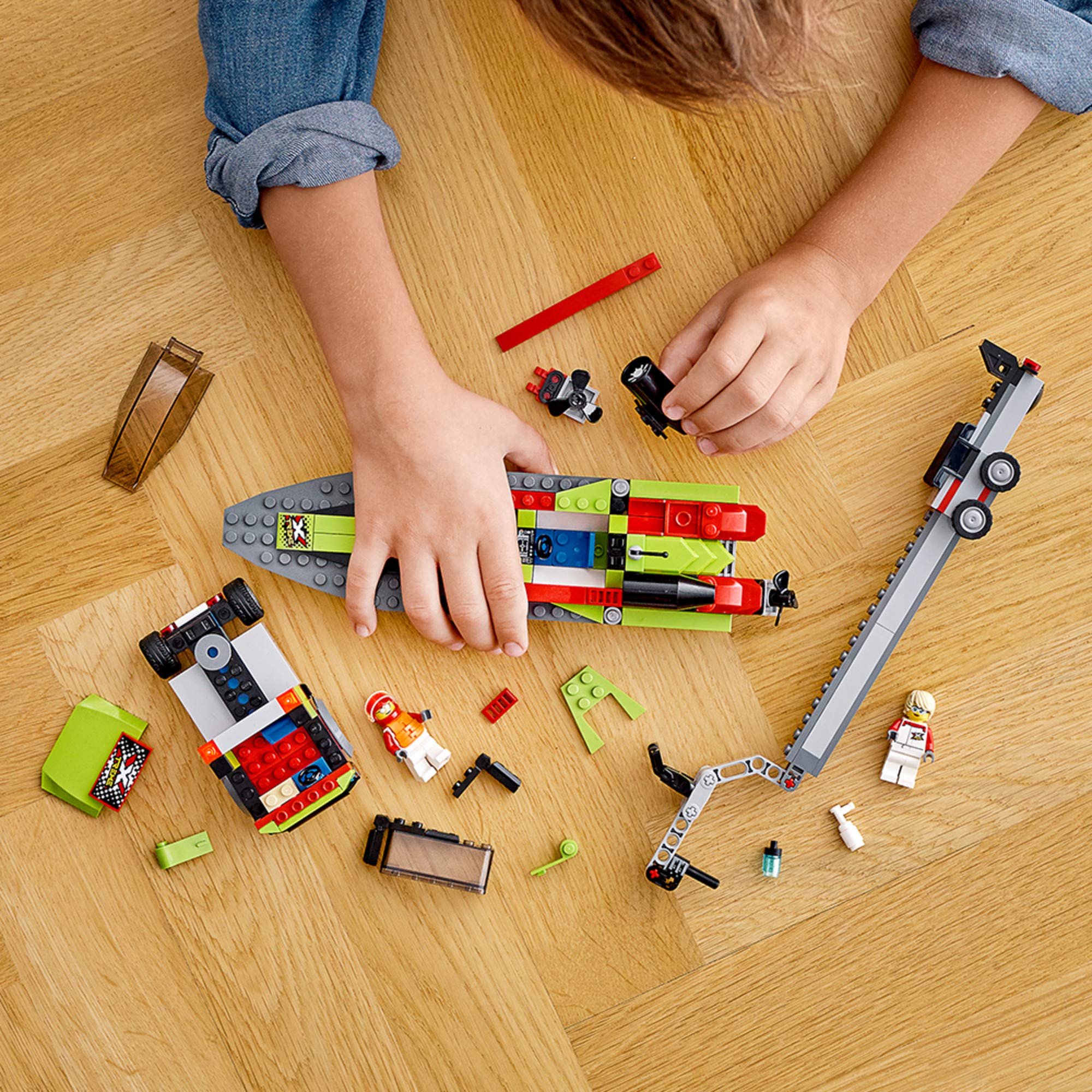 Foto 6 | Set De Construcción Lego City Race Boat Transporter 60254 Kids - Venta Internacional.