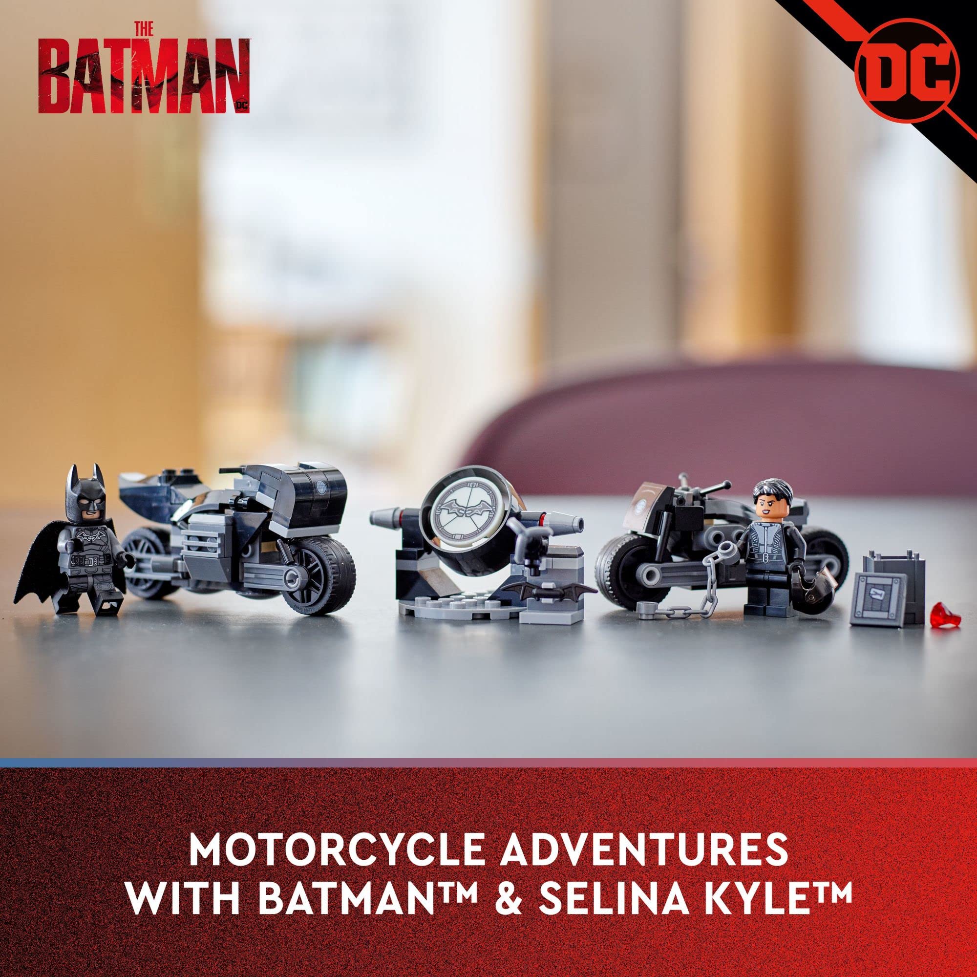 Foto 2 | Kit de Construcción Lego Dc Batman Batman & Selina Motorcycle 76179 - Venta Internacional