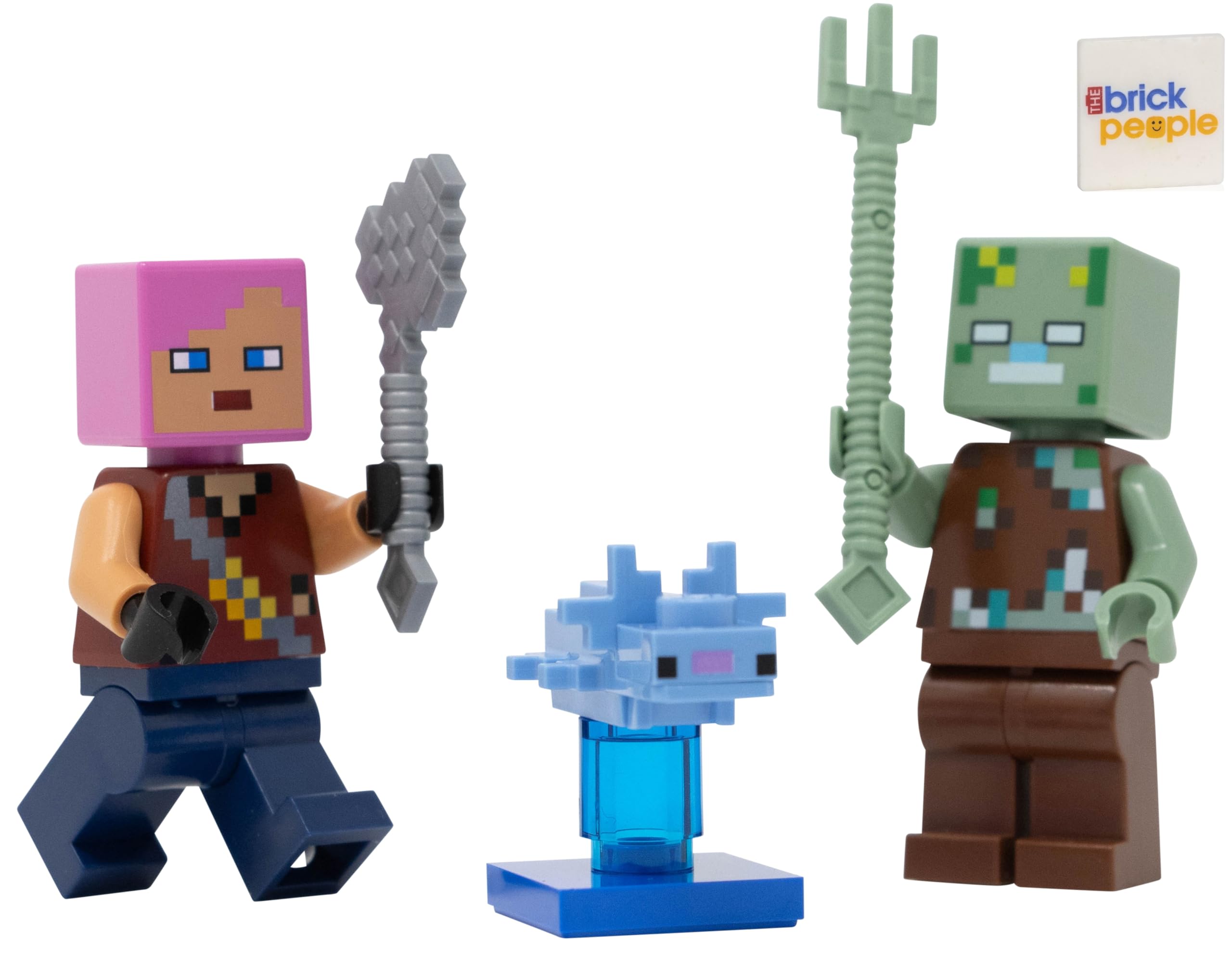 Foto 2 pulgar | Juguete Lego Minecraft Adventurer Con Drowned Y Axolotl 6+ - Venta Internacional